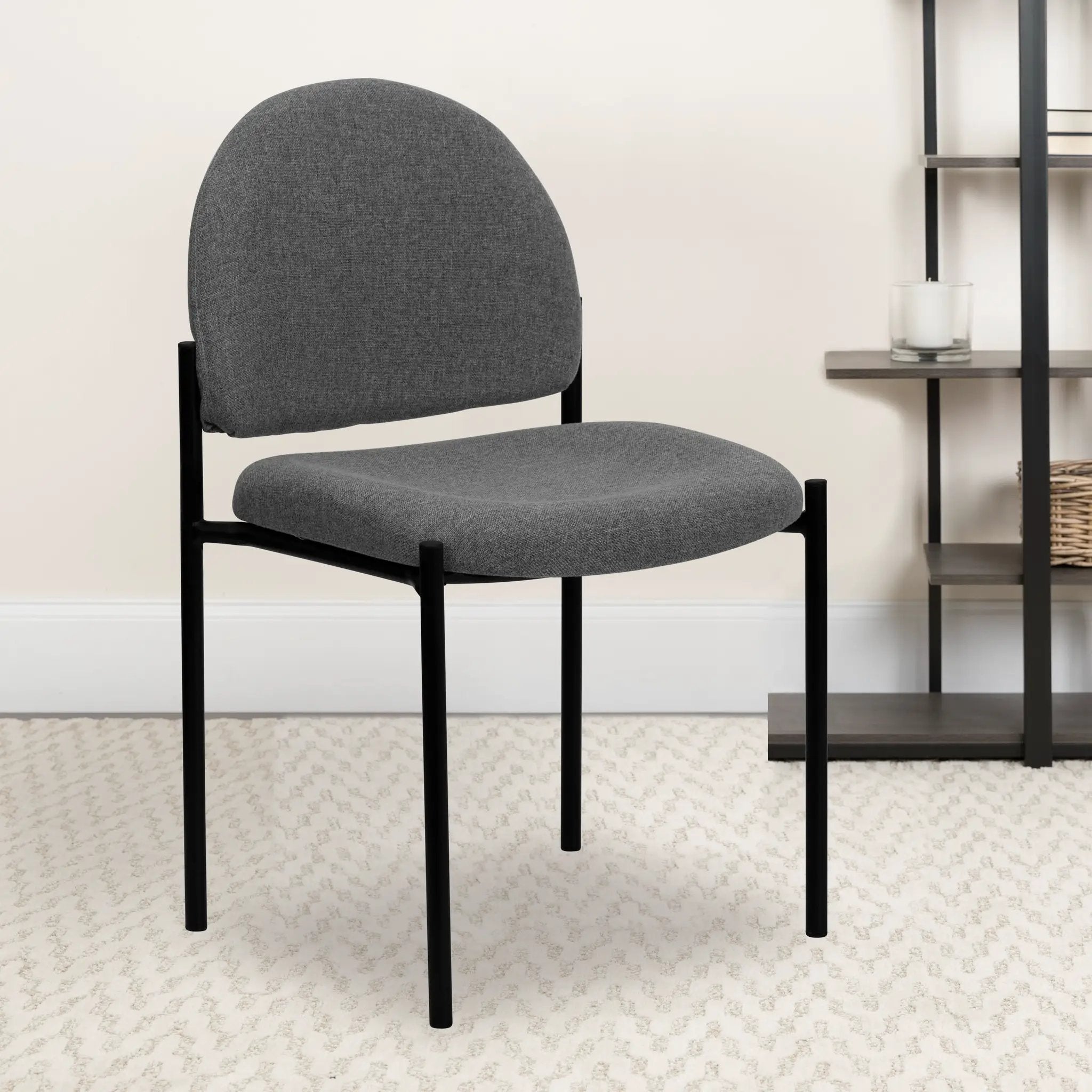 Comfort Stackable Steel Side Reception Chair