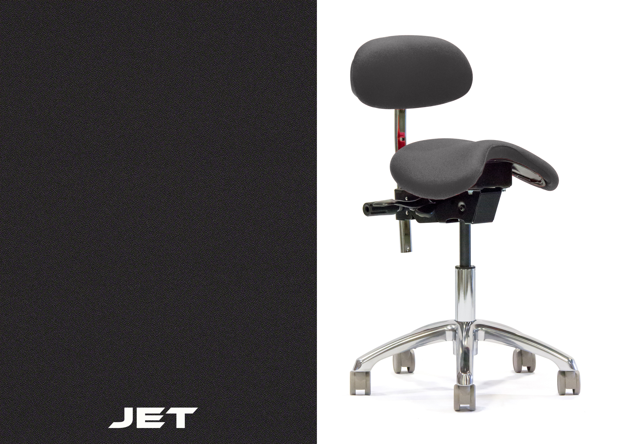 ErgoLab Advanced Ergonomic Saddle Chair with Backrest - Platinum-Level Office Chairs