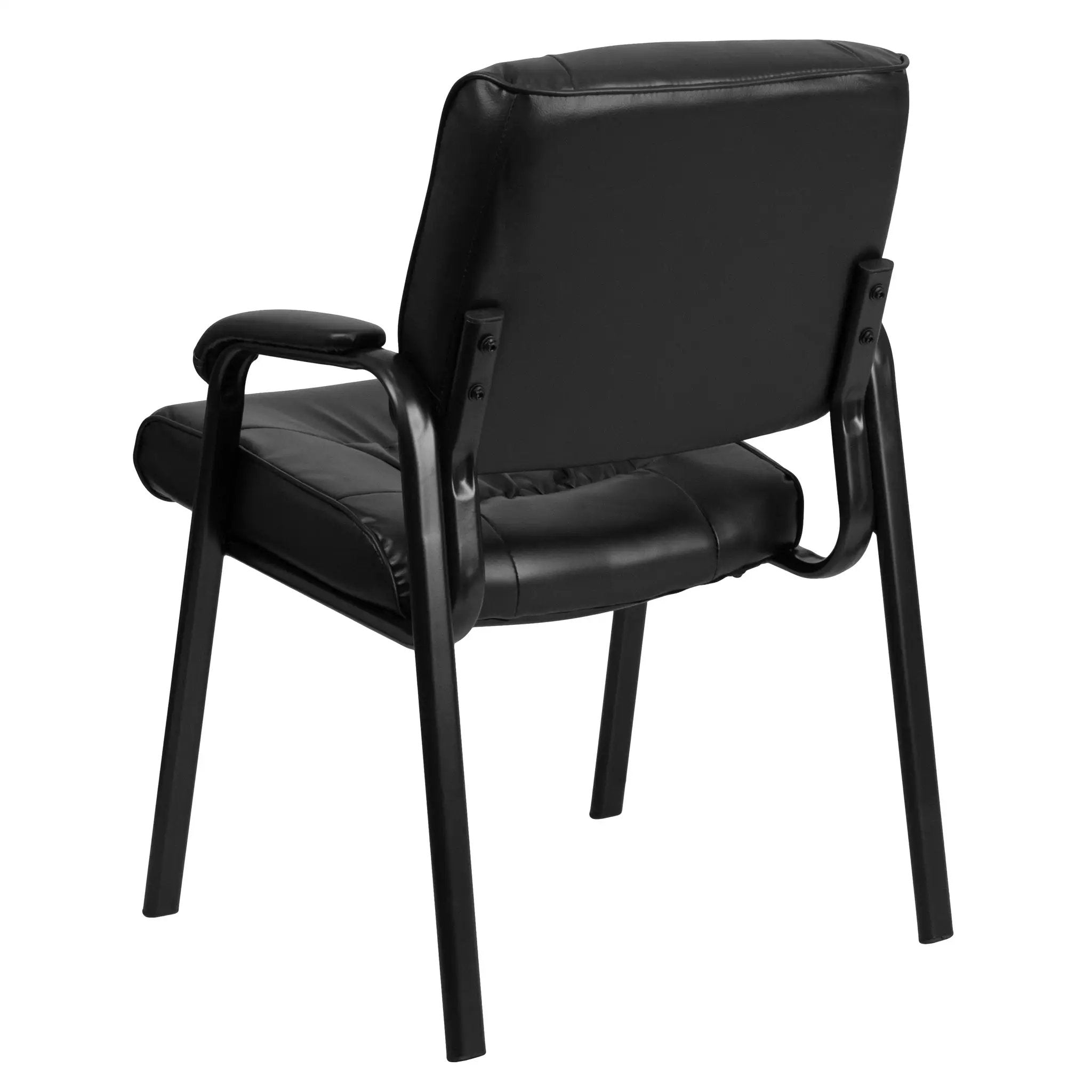Upholstered Tufted Executive Reception Chair with Padded Arms - 23.25"W X 26"D X 36"H