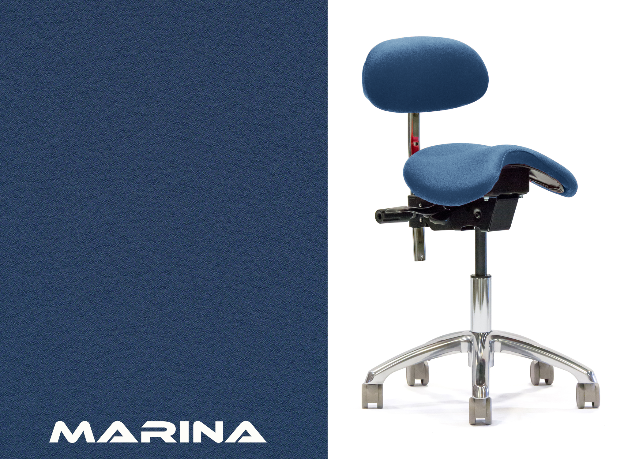 ErgoLab Advanced Ergonomic Saddle Chair with Backrest - Platinum-Level Office Chairs