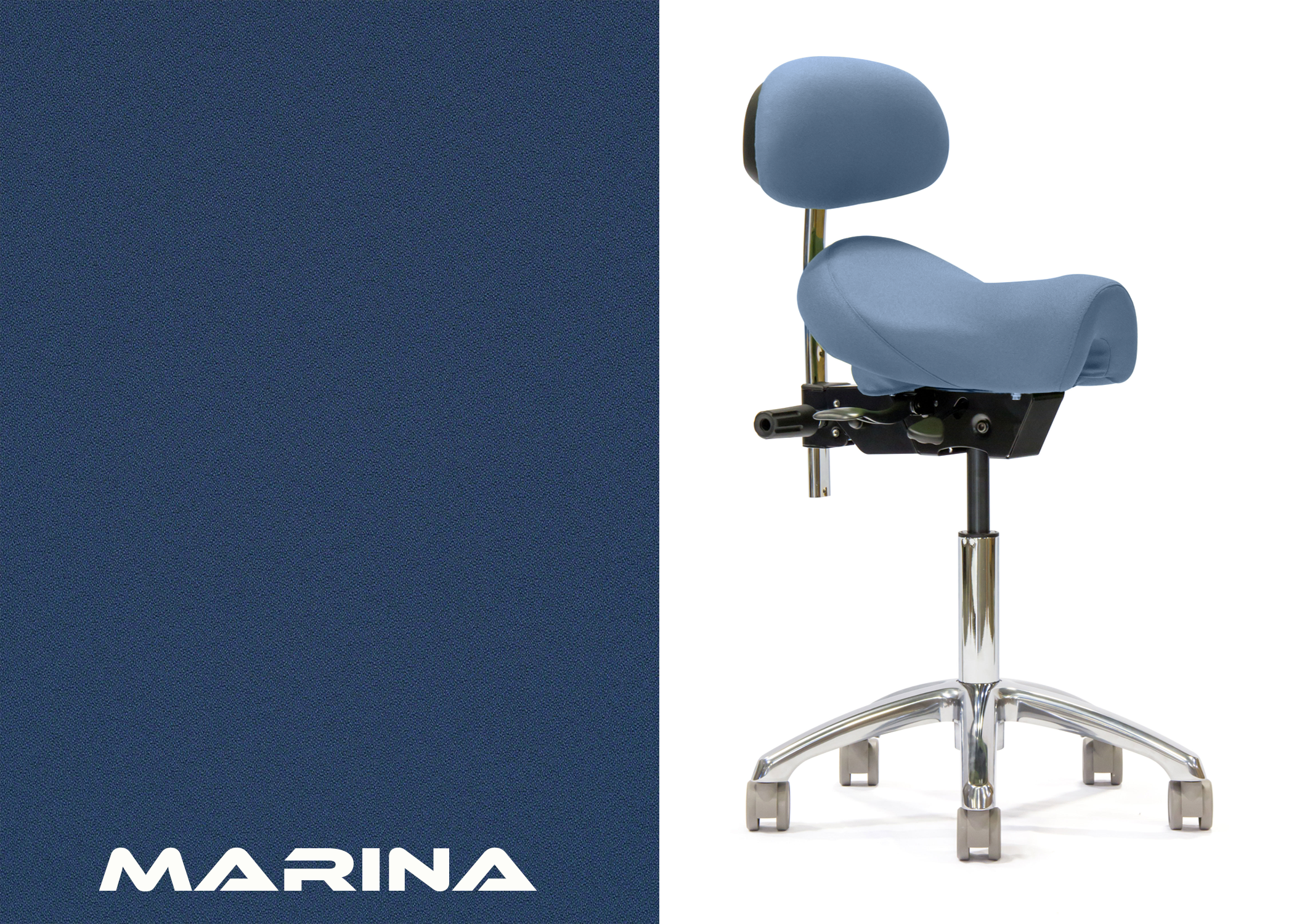 ErgoLab Western Ergonomic Saddle Chair for Clinical Work - Platinum-Level Office Chairs