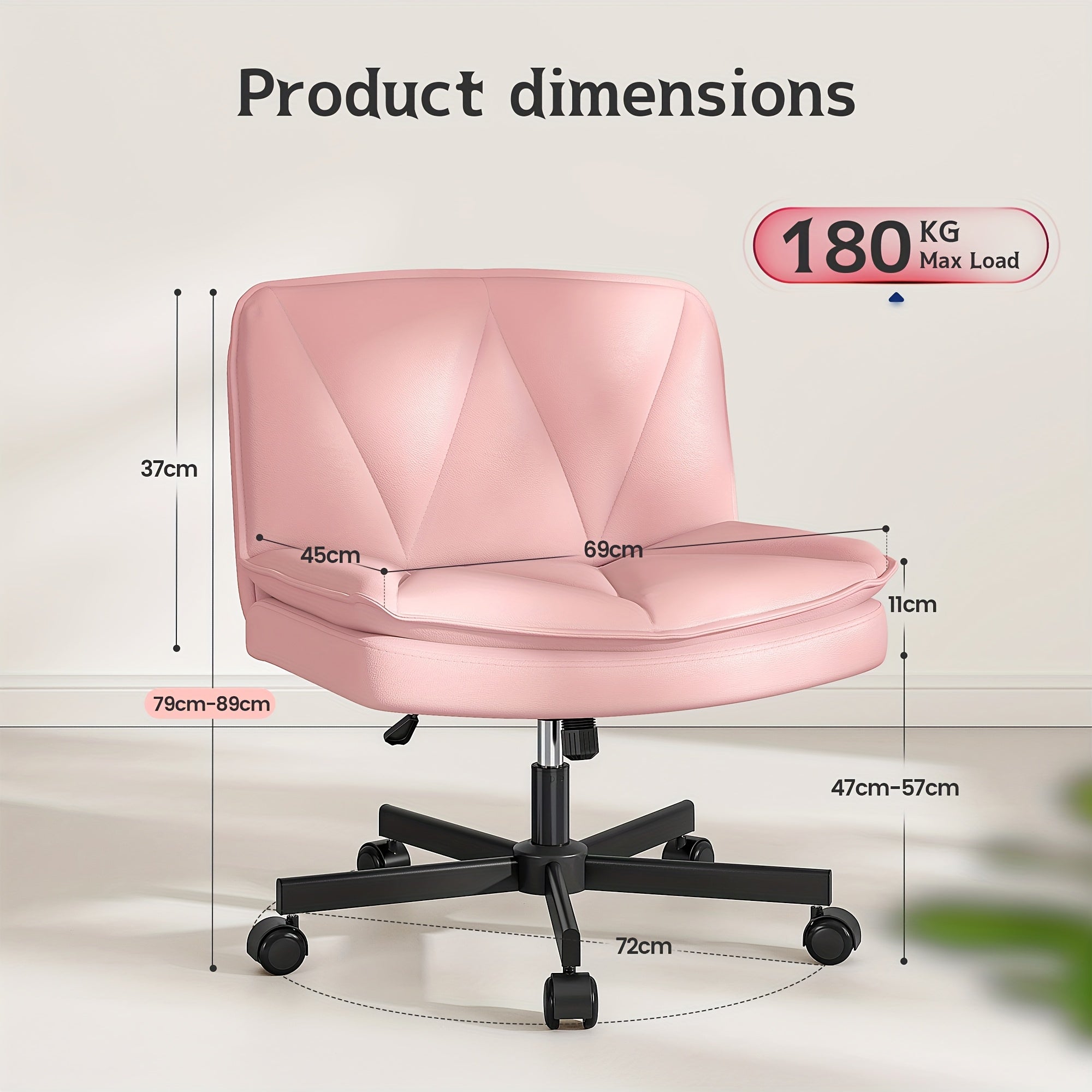 27 Inch Wide Criss Cross Swivel Office Chair with Back Support - Platinum-Level Office Chairs