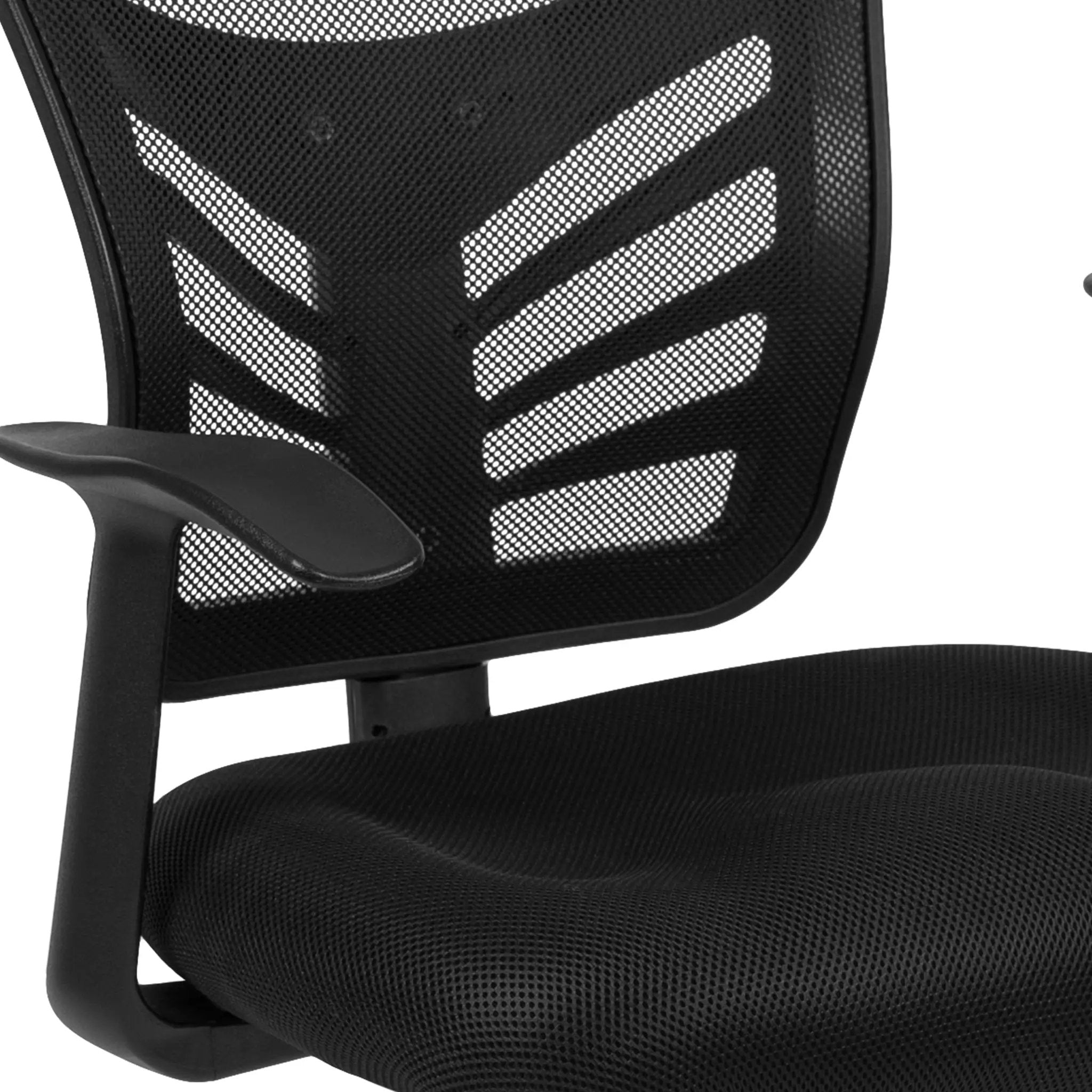 Mesh Side Reception Chair with Chrome Sled Base - Conference Room Chair