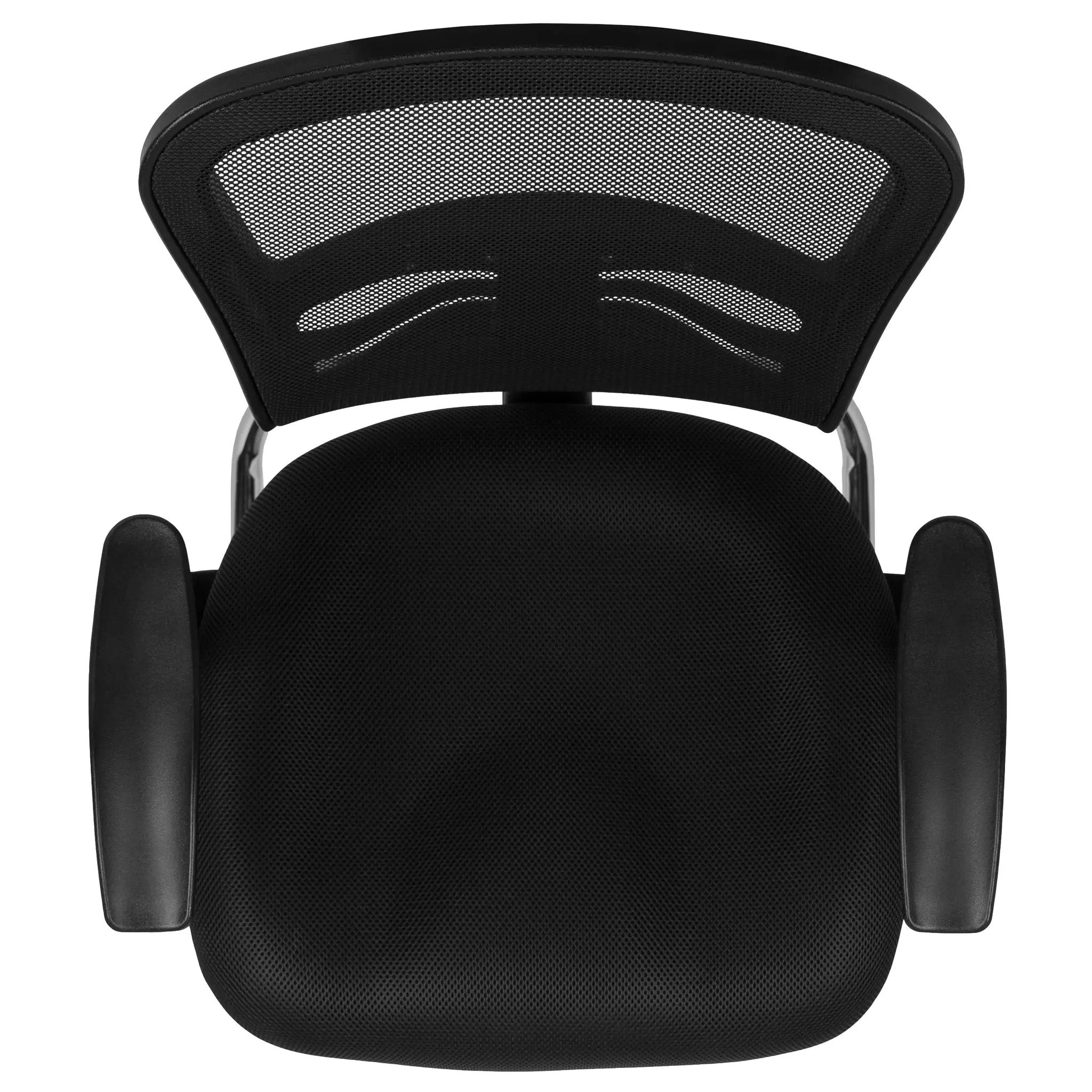 Mesh Side Reception Chair with Chrome Sled Base - Conference Room Chair