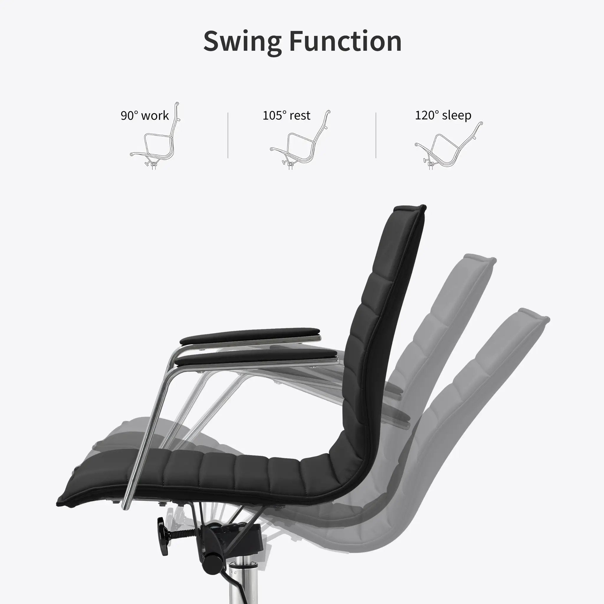 Upholstered Drafting Chair - Ergonomic Comfort & Adjustable Height