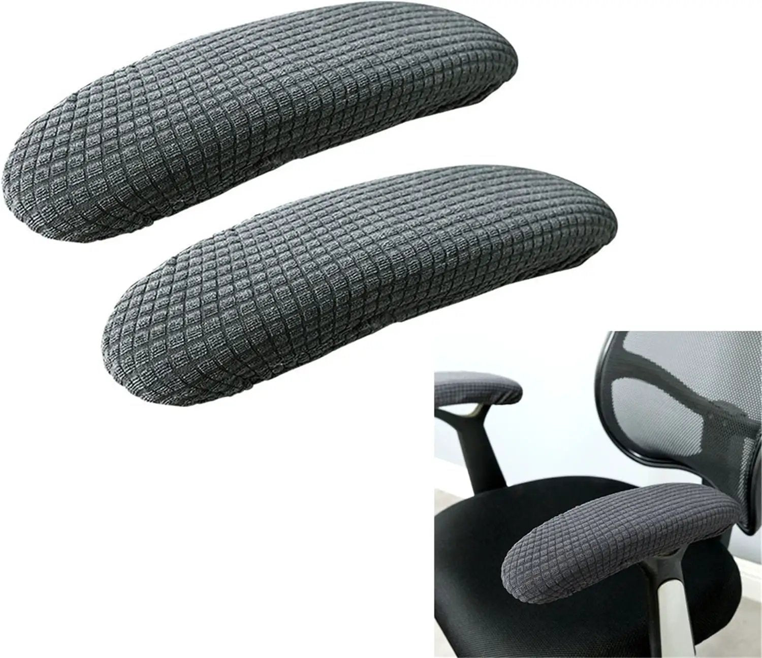 Office Chair Arm Armrest Covers,Stretchable Slipcover Protector Sleeve for Computer Gaming Desk Rotating Chairs Easy Install & Clean, Comfortable,Universal Stretch Desk Chair Seat Cover Protector