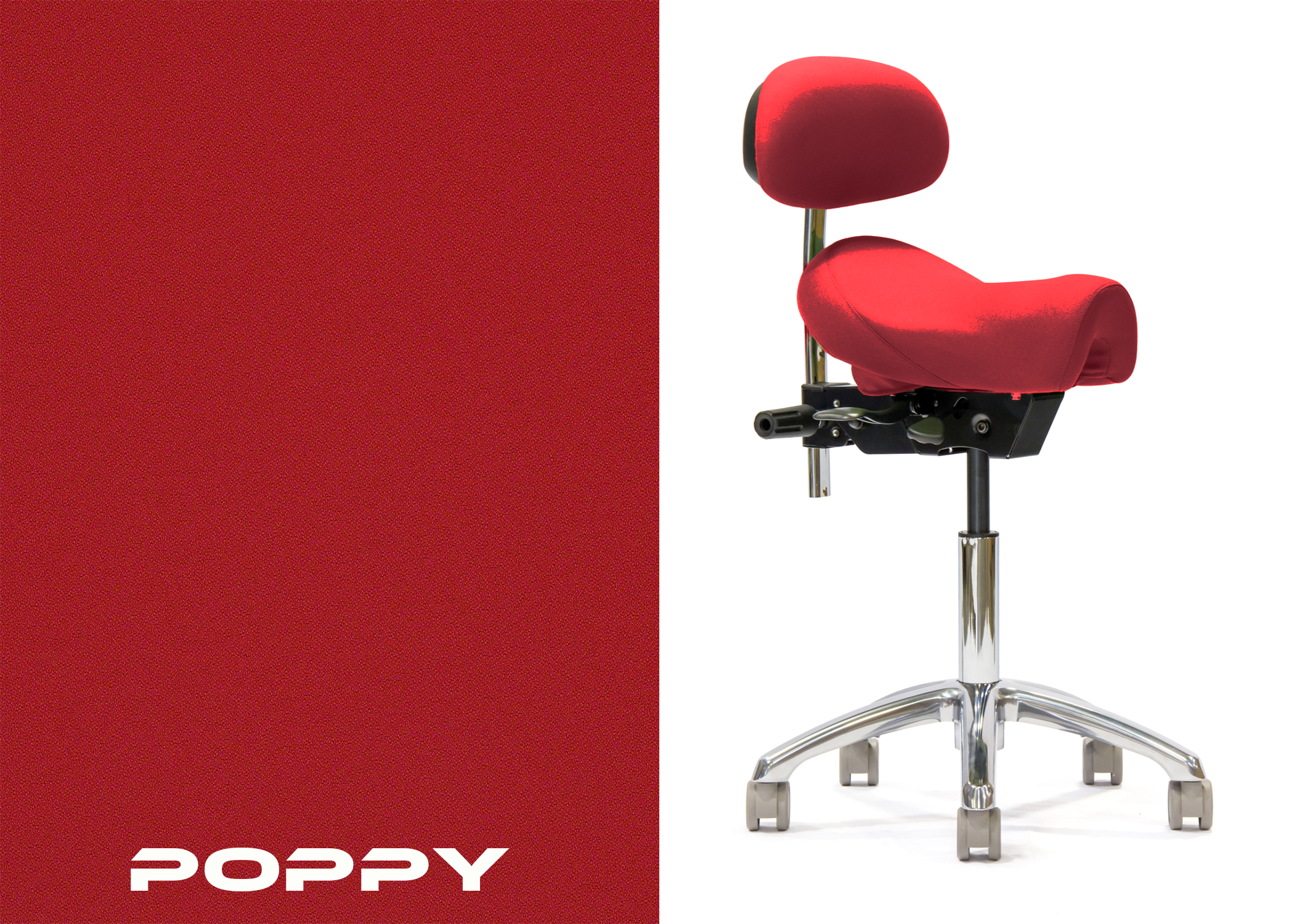 ErgoLab Western Ergonomic Saddle Chair for Clinical Work - Platinum-Level Office Chairs