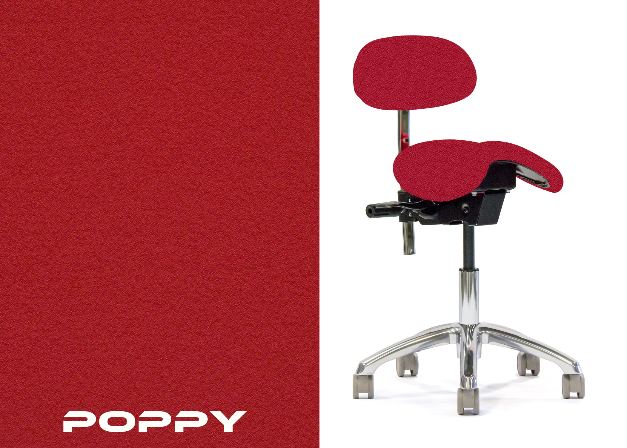 ErgoLab Advanced Ergonomic Saddle Chair with Backrest - Platinum-Level Office Chairs