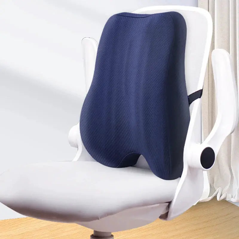 Memory Foam Seat Cushion Waist Back Support Pillow Set Orthopedic Ergonomic Coccyx Relief Hip Lumbar Pad for Office Chair Car by Platinum-Level Office Chairs