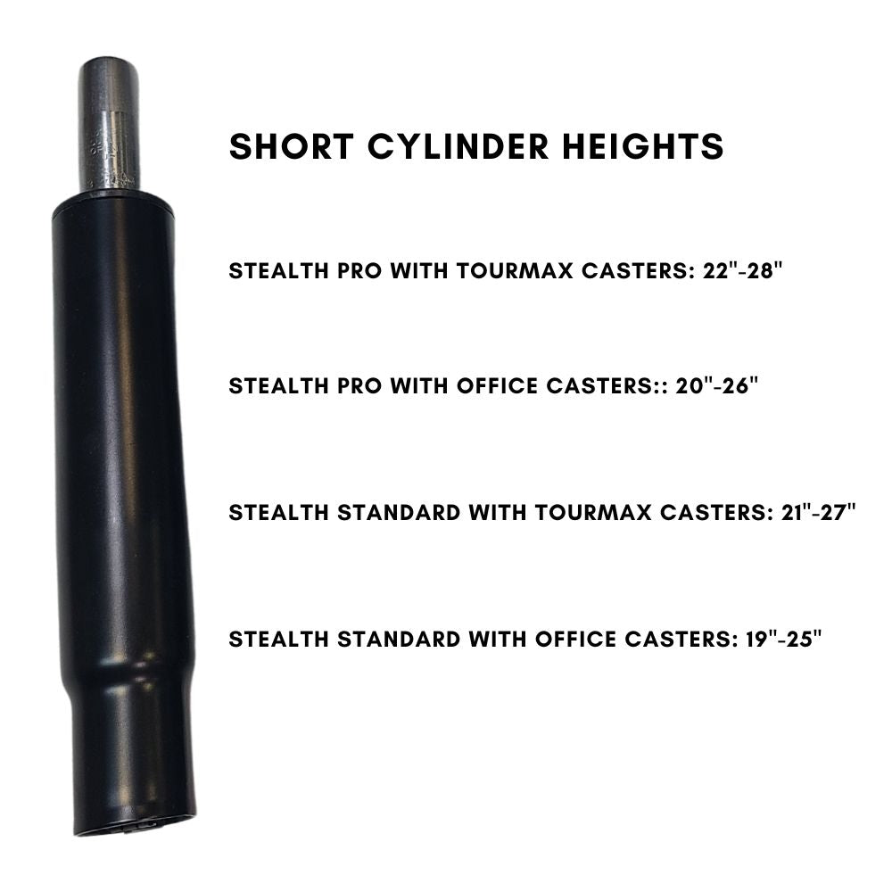 ErgoLab Replacement Gas Lift Cylinder for Stealth Chairs - Platinum-Level Office Chairs