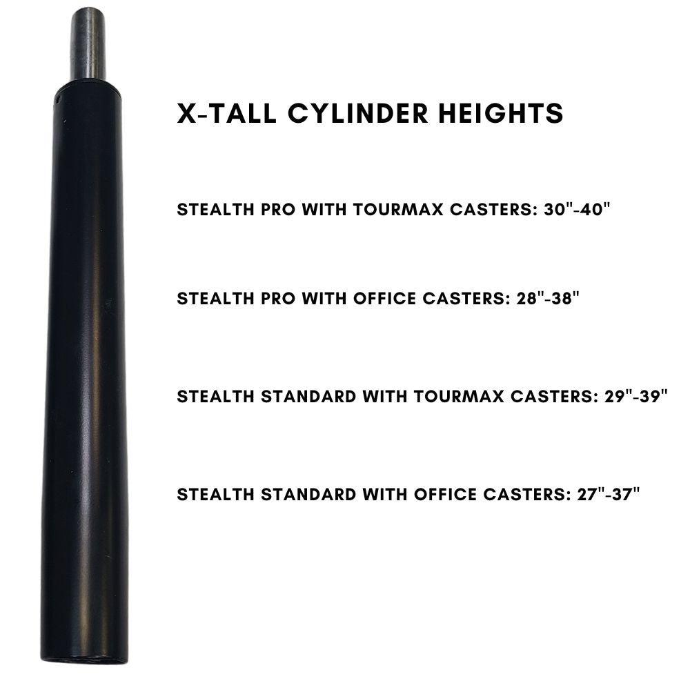 ErgoLab Replacement Gas Lift Cylinder for Stealth Chairs - Platinum-Level Office Chairs