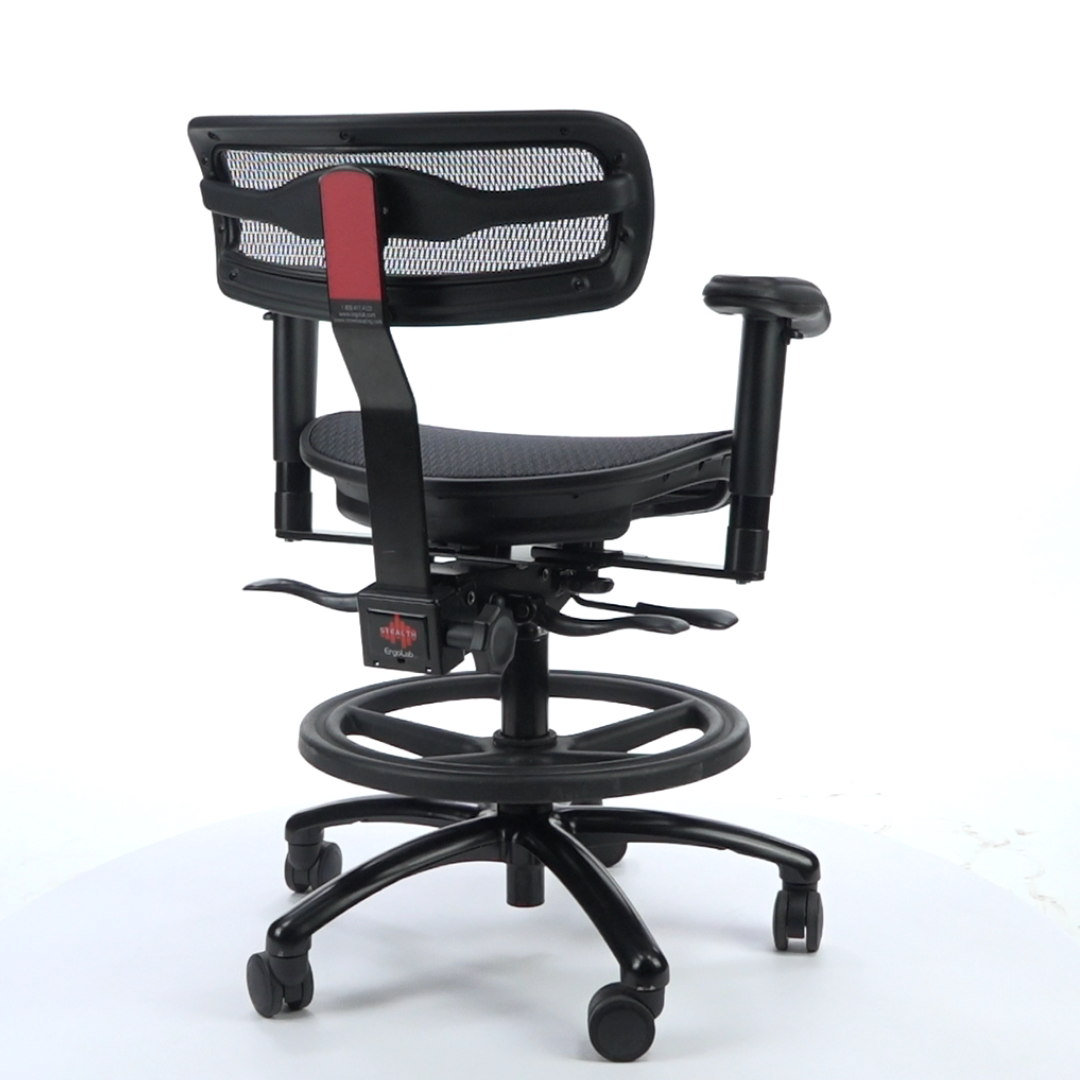 ErgoLab Stealth Standard Ergonomic Audio Studio Chair - Platinum-Level Office Chairs