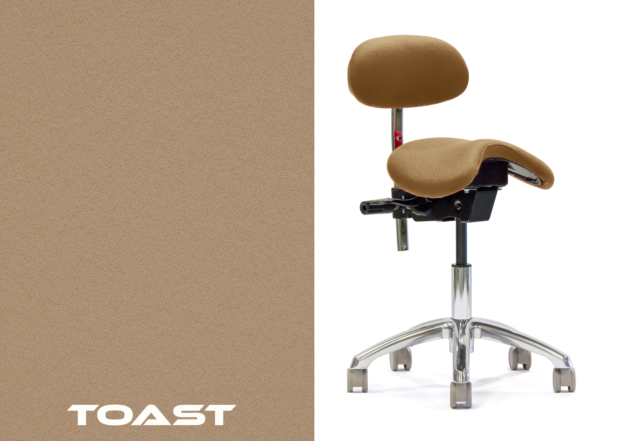 ErgoLab Advanced Ergonomic Saddle Chair with Backrest - Platinum-Level Office Chairs