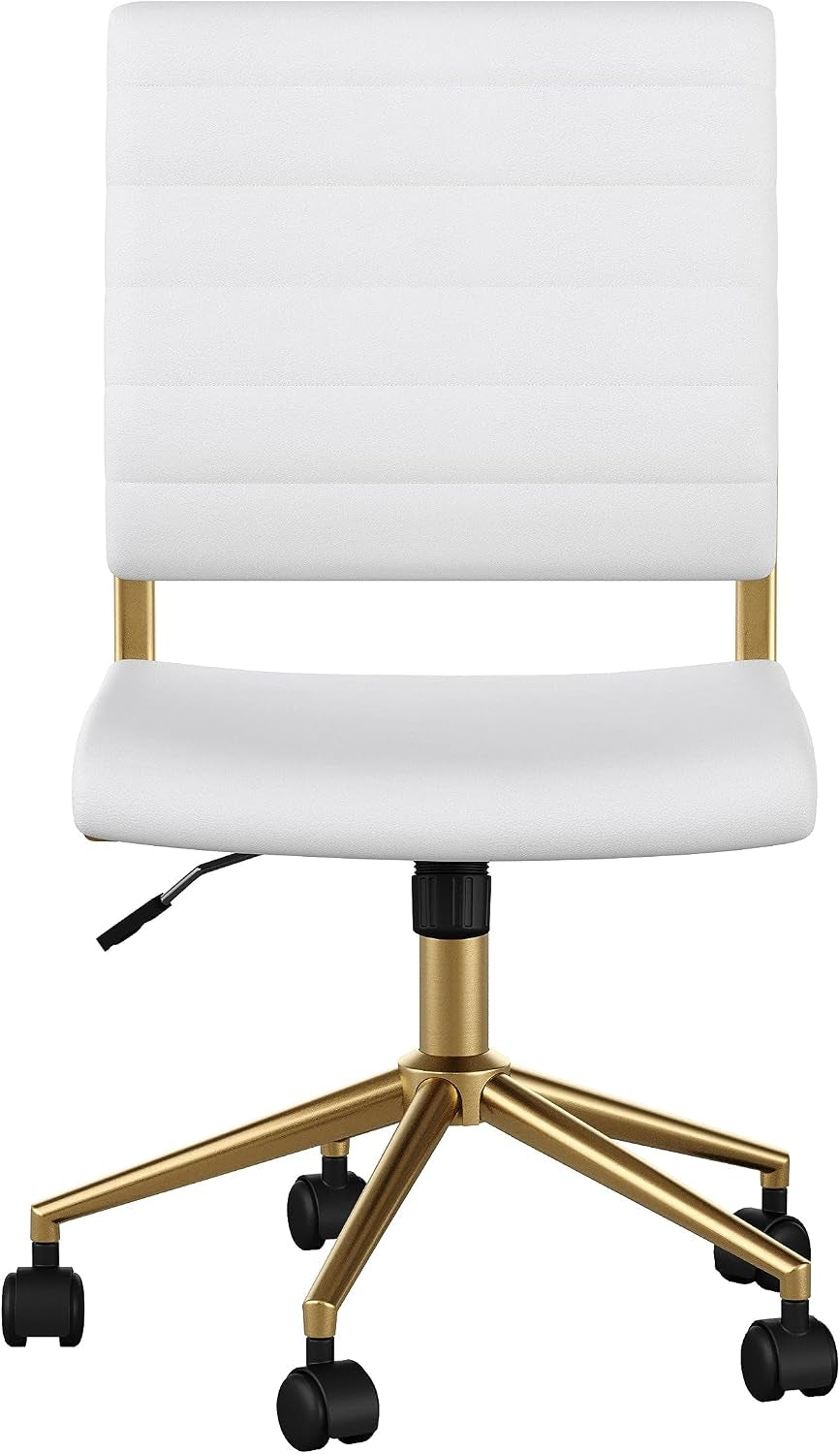 Martha Stewart Ivy Upholstered Office Chair, White