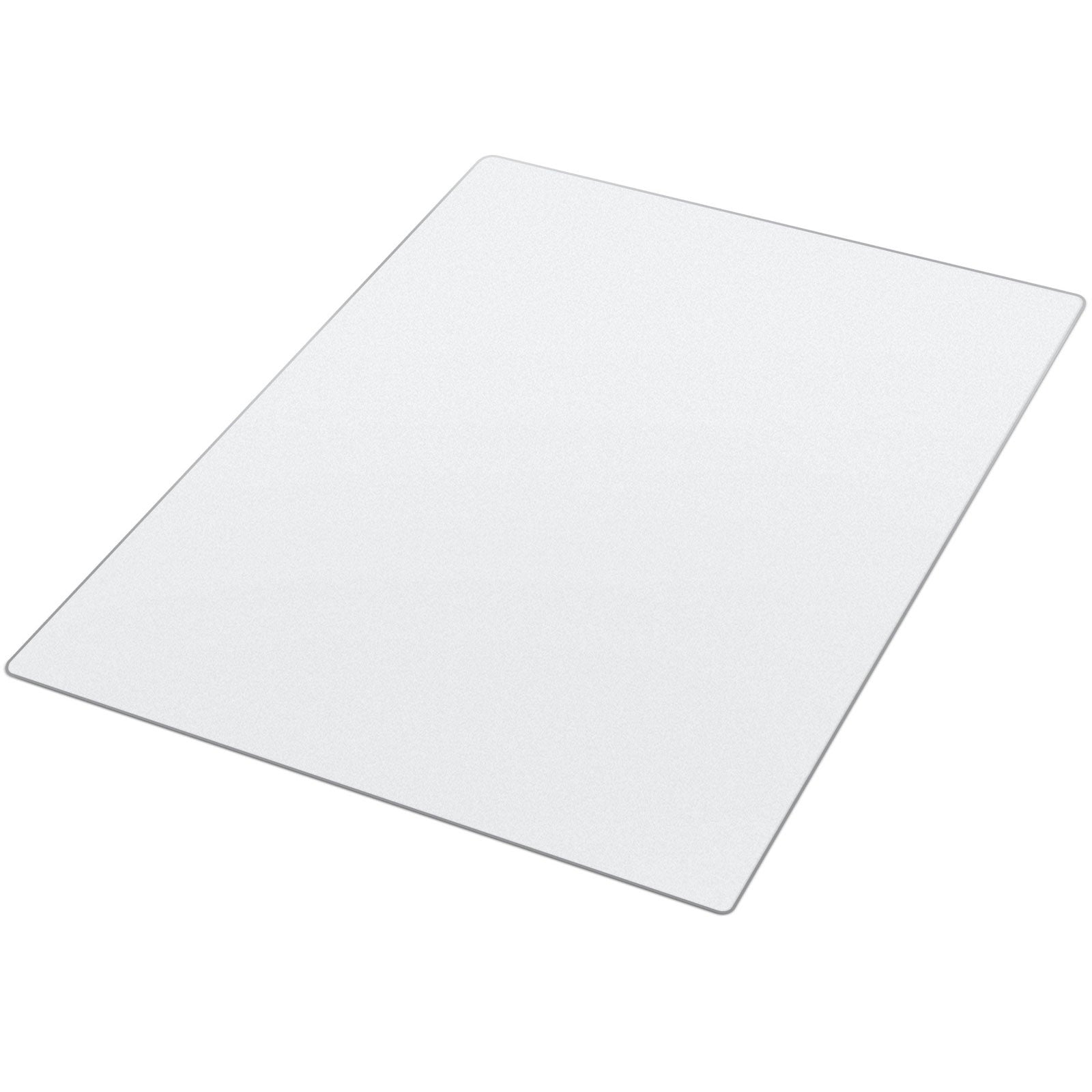 Clear PVC Chair Mat for Hard Floors, 36x48 In, Transparent - Platinum-Level Office Chairs