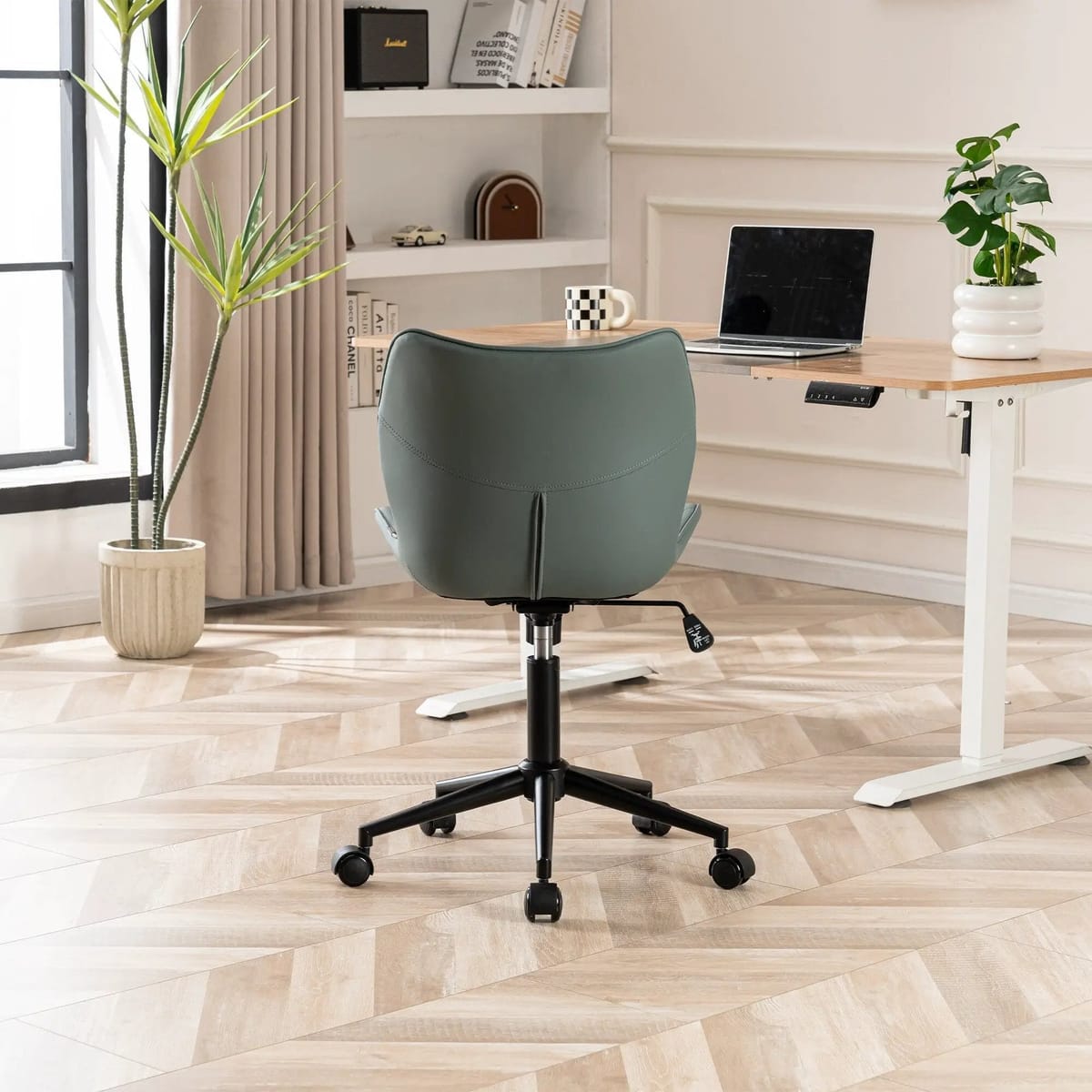Swivel Armless Desk Chair Office Chairs Makeup Vanity Chair