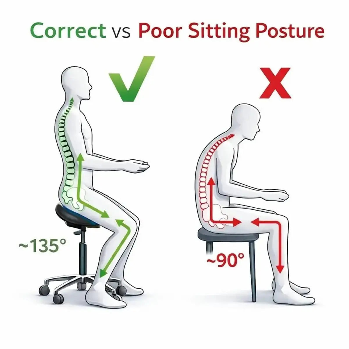 Adjustable Black Saddle Stool With Wheels For Dental Office Salon Clinic Lab Ergonomic Tilt Chair ADS