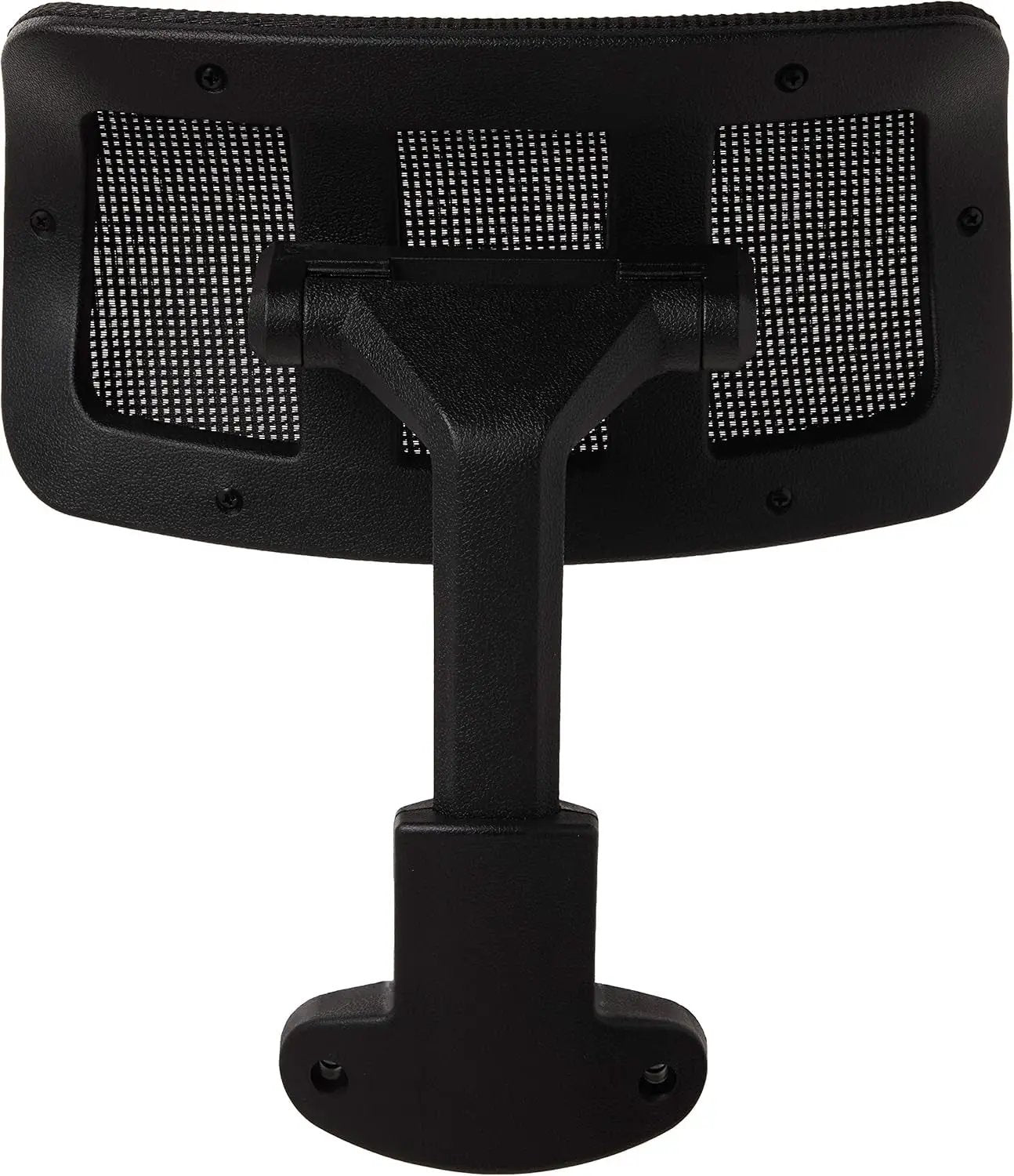 Lorell black mesh office headrest for high-back chairs, provides head and neck support, 1 count