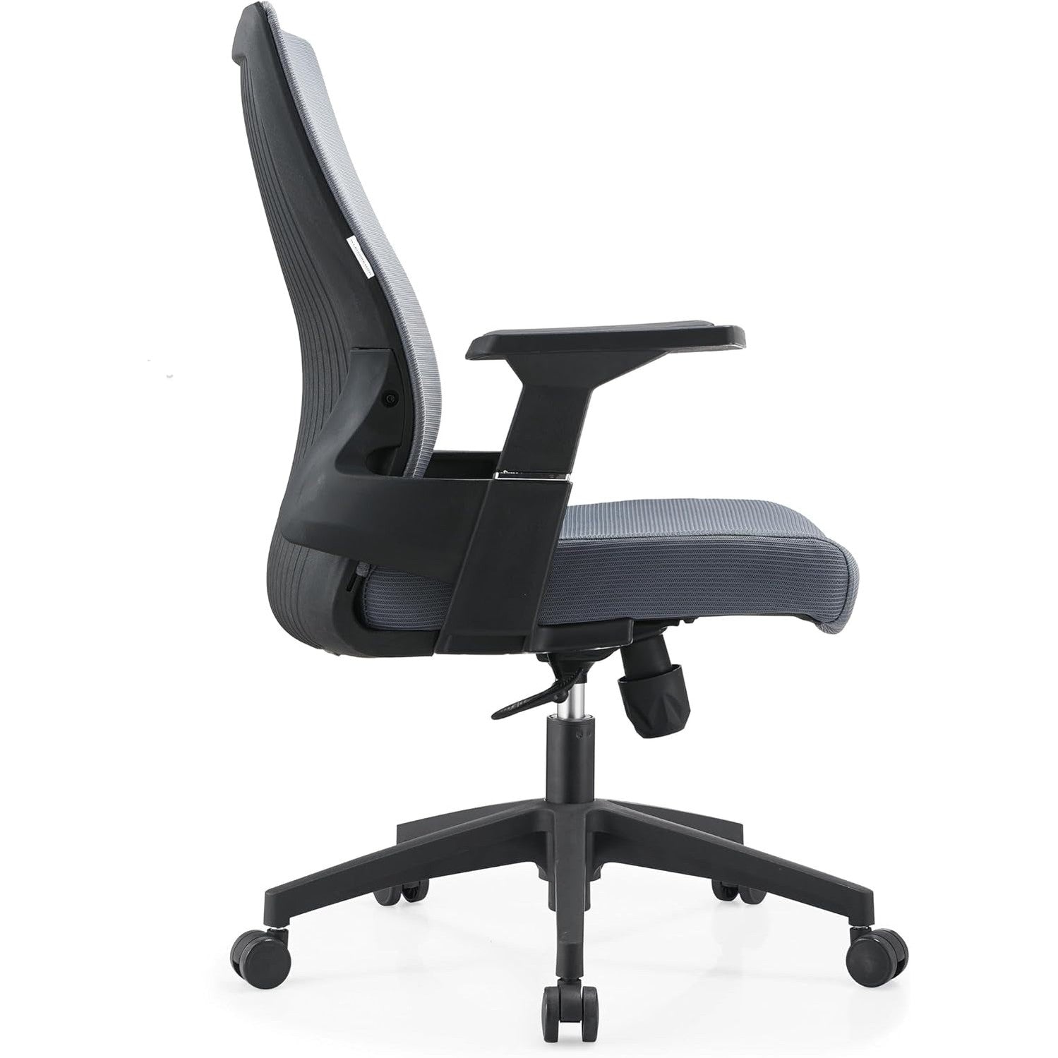 Leisuremod Ergonomic Office Chair, 360 Degree Swivel & Tilt with Rolling Wheels, Adjustable Height, Grey
