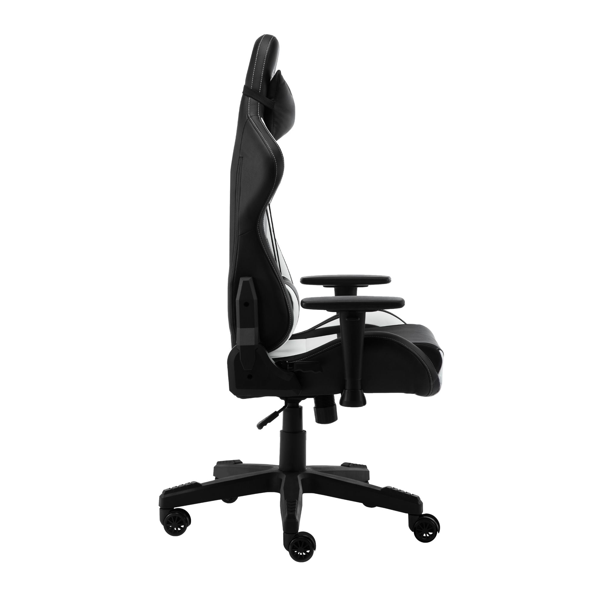 Techni Sport TS-92 white PU leather gaming chair, front view