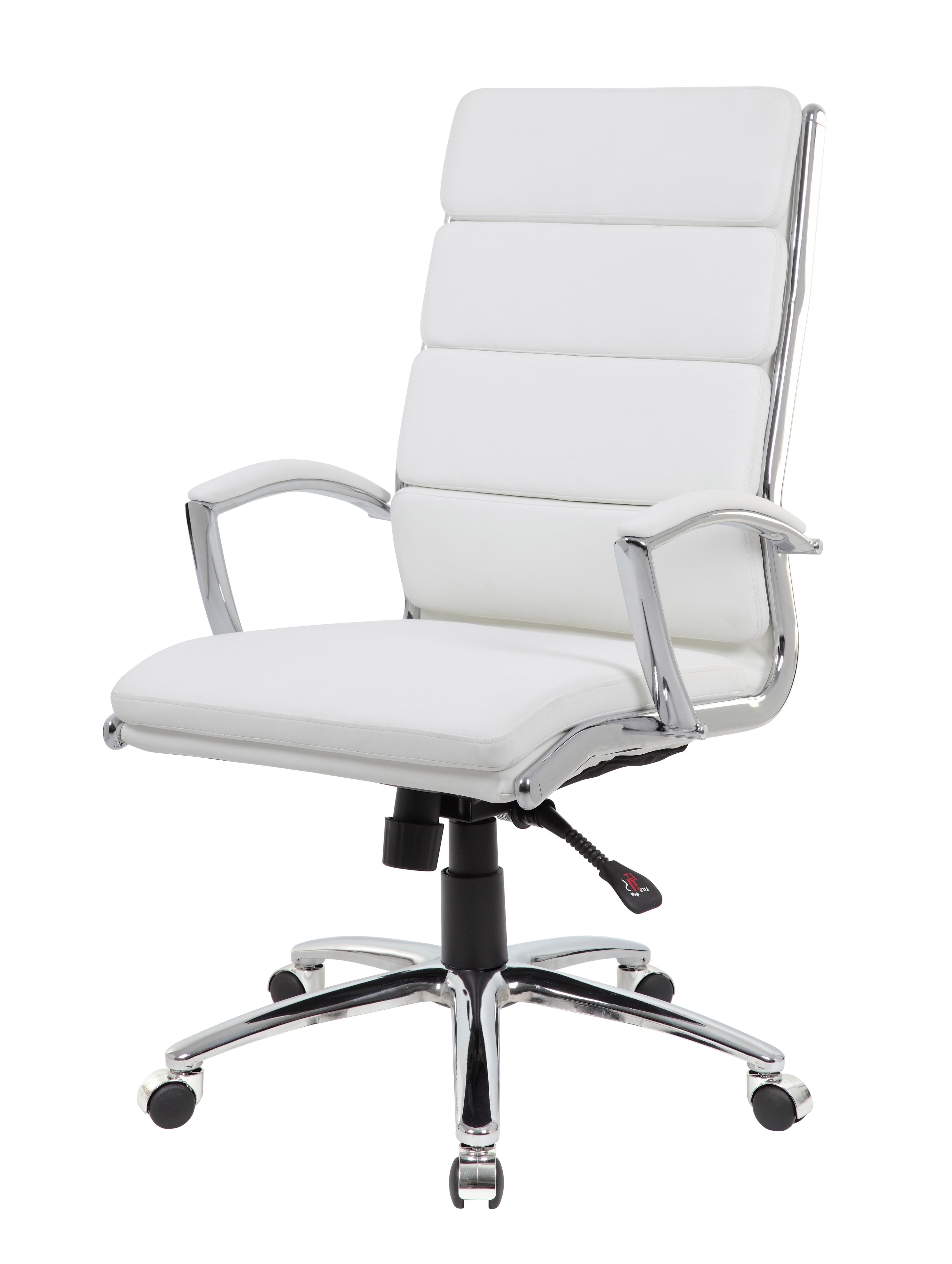 Boss Office Products Executive Caressoftplus Chair with Metal Chrome Finish