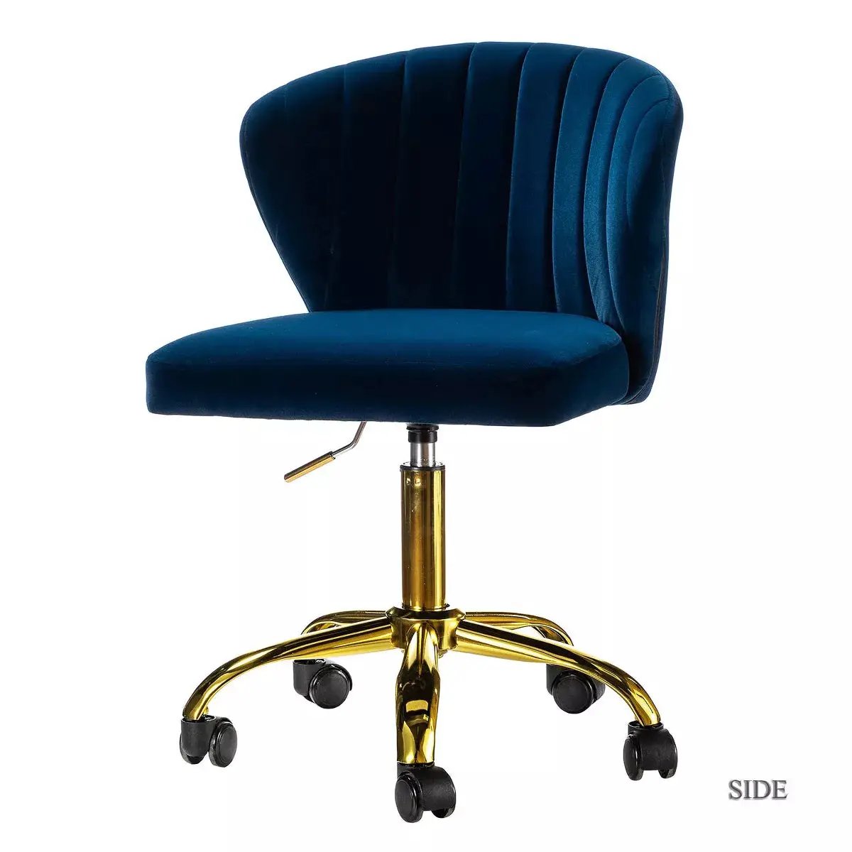 Ilia Comtemperary Swivel Office Chair with Channel Tufted Back | Karat Home