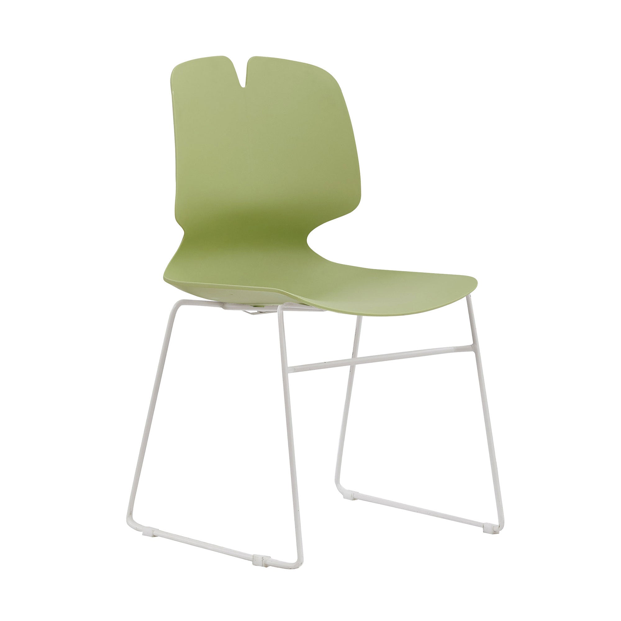 Stacking Office Chairs, Set of 4, Green & Grey Polypropylene - Platinum-Level Office Chairs