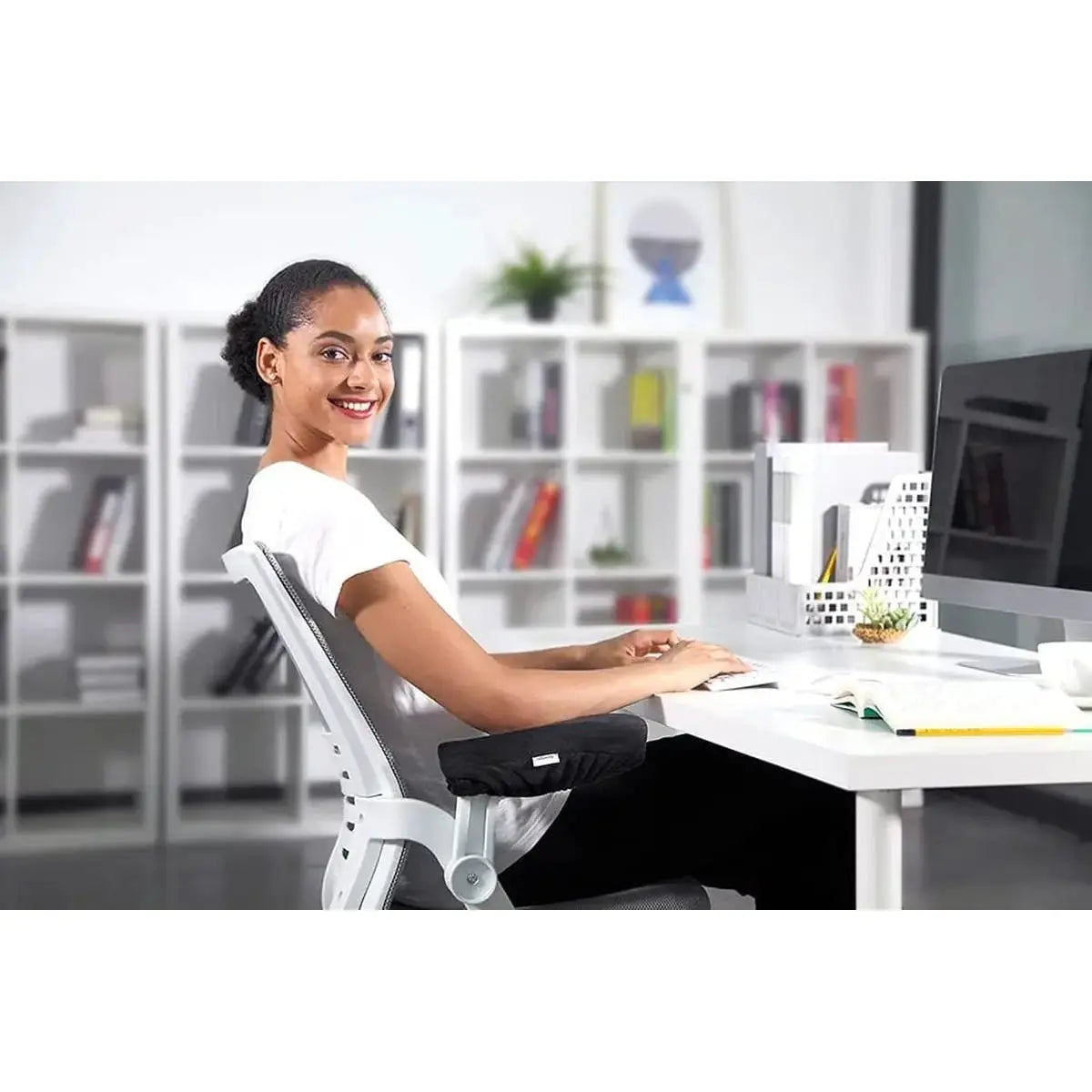 Memory Foam Armrest Pads for Office & Gaming Chairs Aloudy