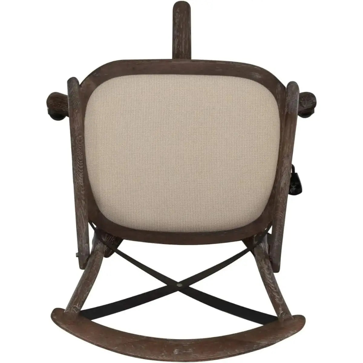 Greywash wood office chair by ADS with adjustable height and rolling base, designed for professional office or banker use.