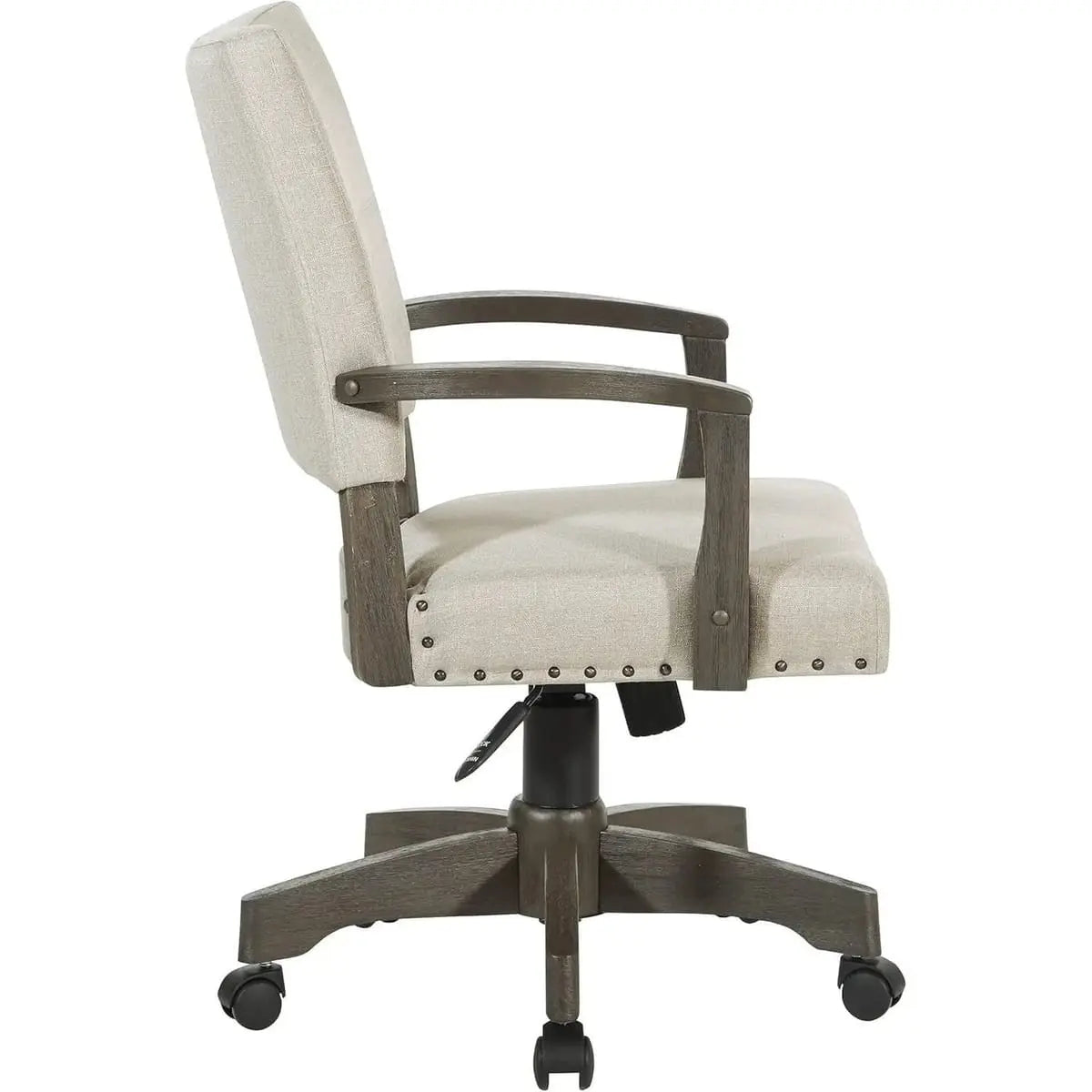Santina Deluxe Cushioned Banker's Chair for Elegant Home Office ADS