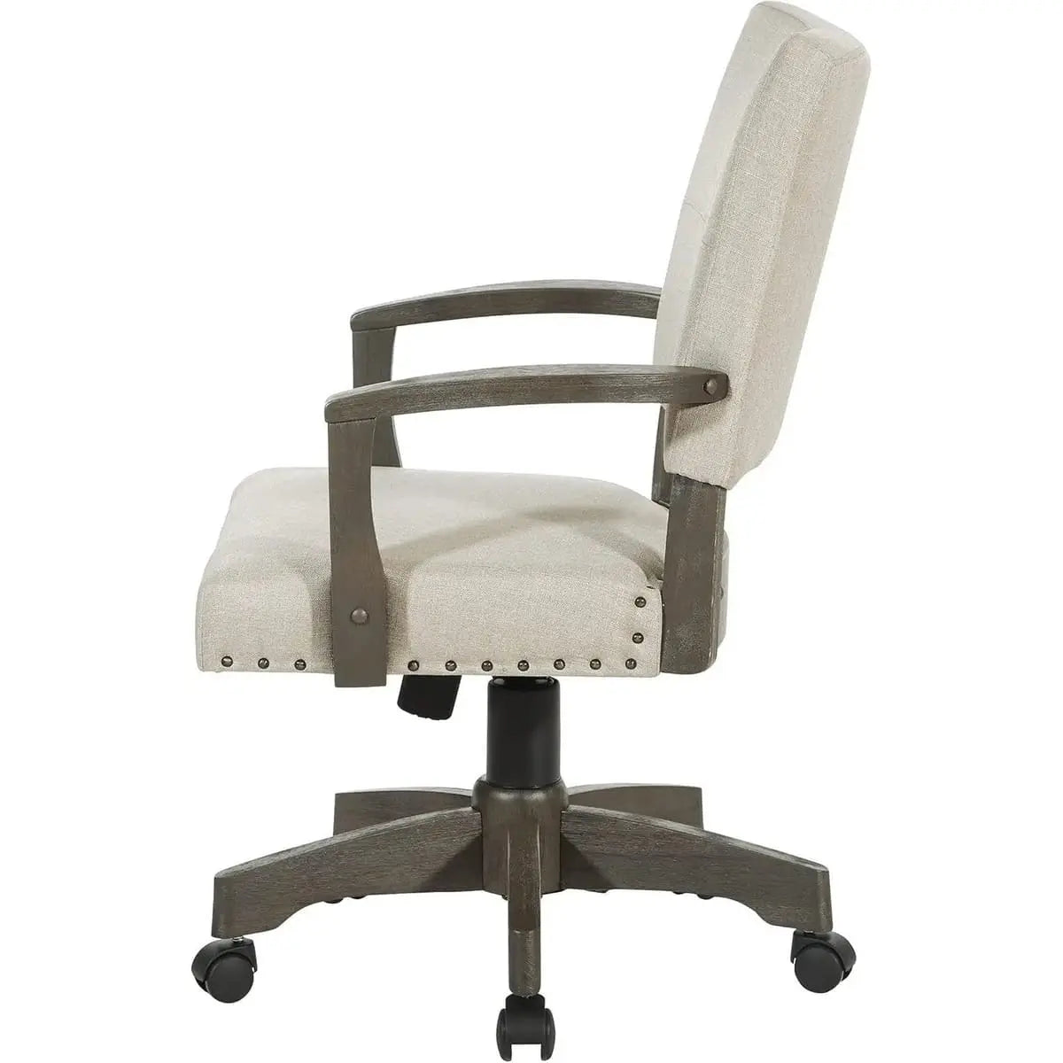 Santina Deluxe Cushioned Banker's Chair for Elegant Home Office ADS