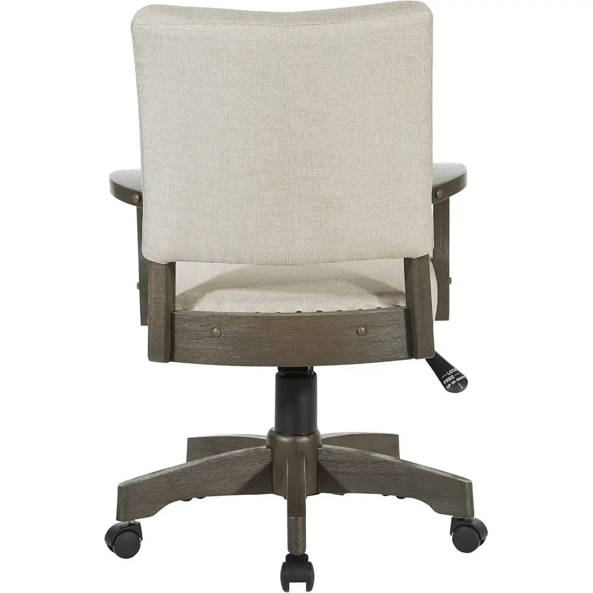 Santina Deluxe Cushioned Banker's Chair for Elegant Home Office ADS