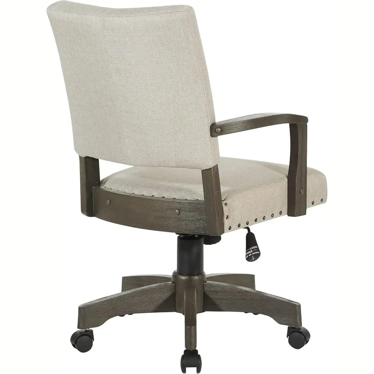 Santina Deluxe Cushioned Banker's Chair for Elegant Home Office ADS