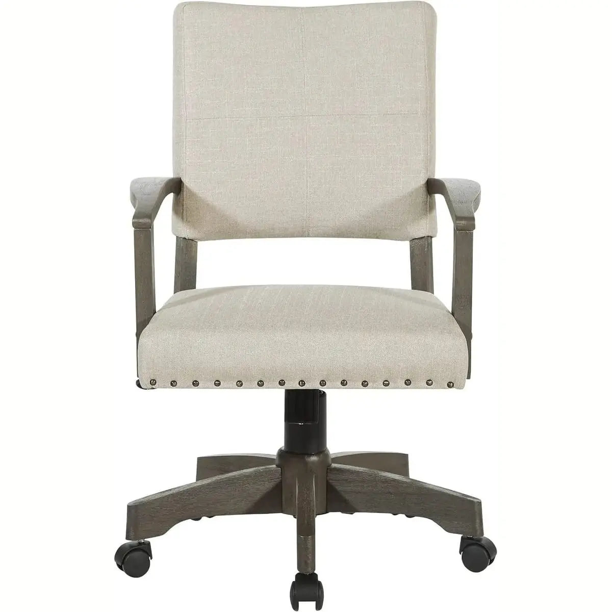 Santina Deluxe Cushioned Banker's Chair for Elegant Home Office ADS