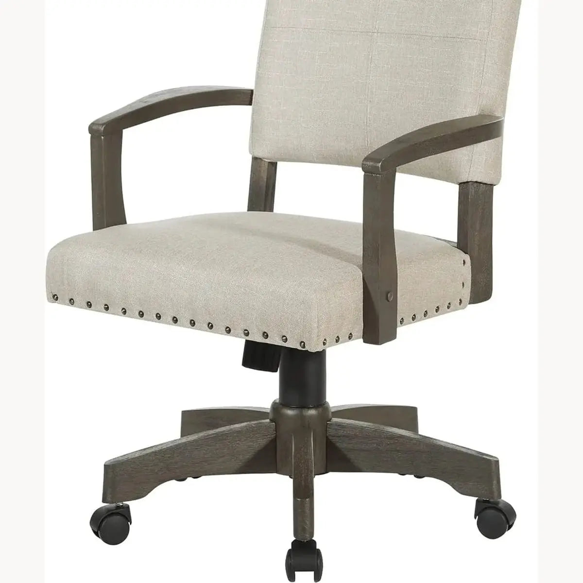 Santina Deluxe Cushioned Banker's Chair for Elegant Home Office ADS