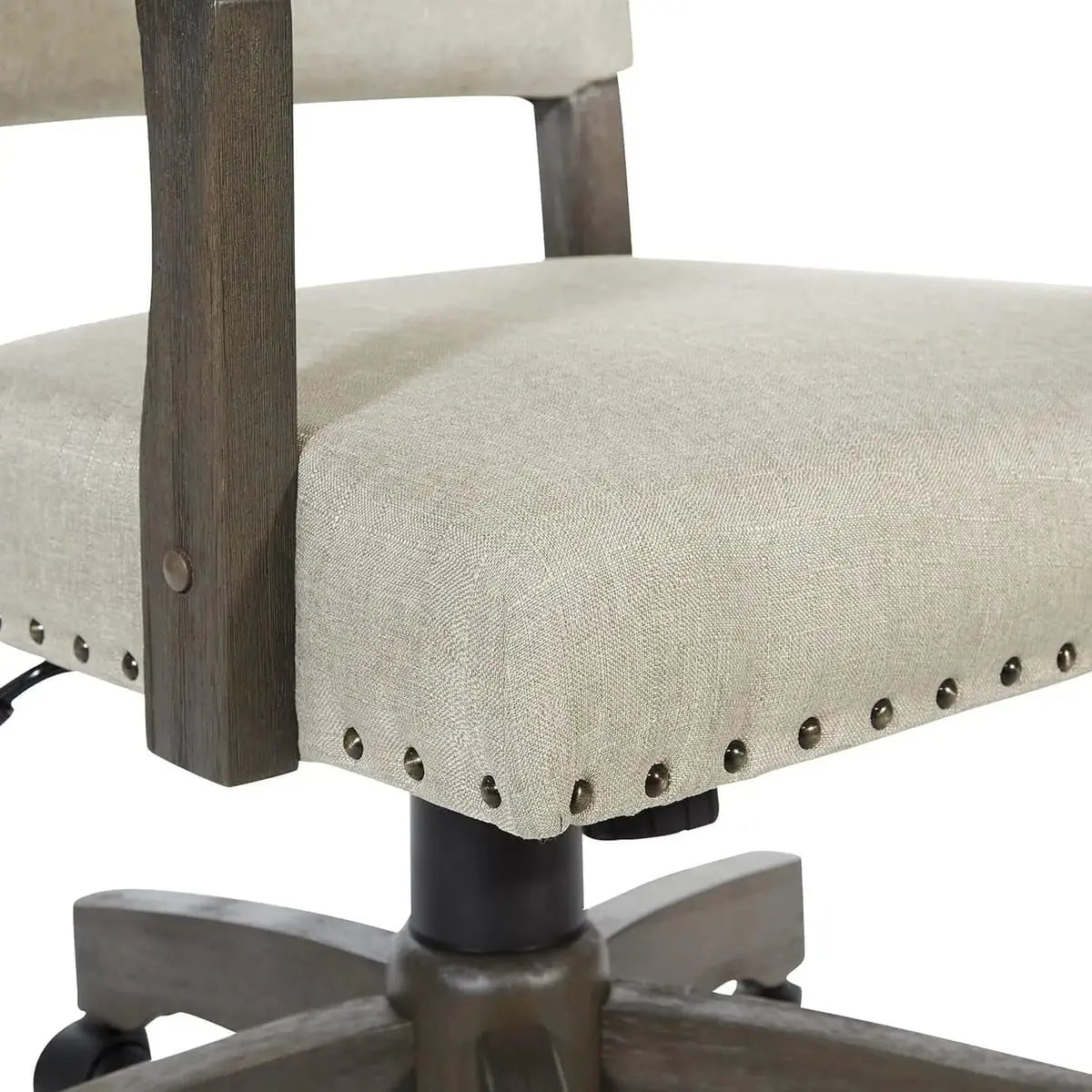 Santina Deluxe Cushioned Banker's Chair for Elegant Home Office ADS