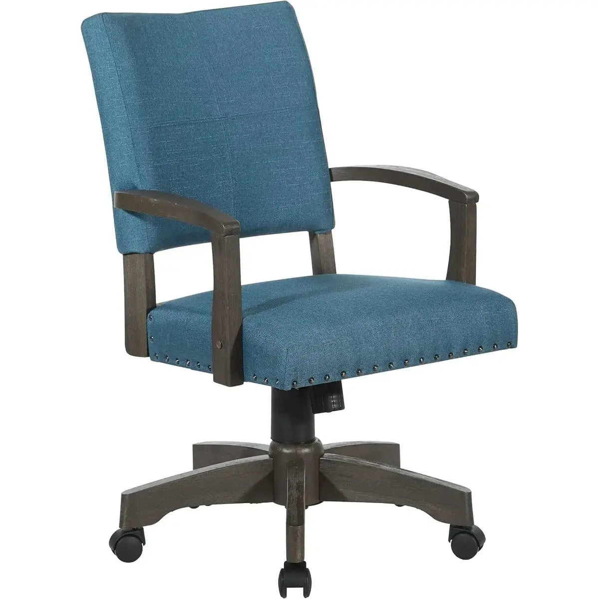 Santina Deluxe Cushioned Banker's Chair for Elegant Home Office ADS