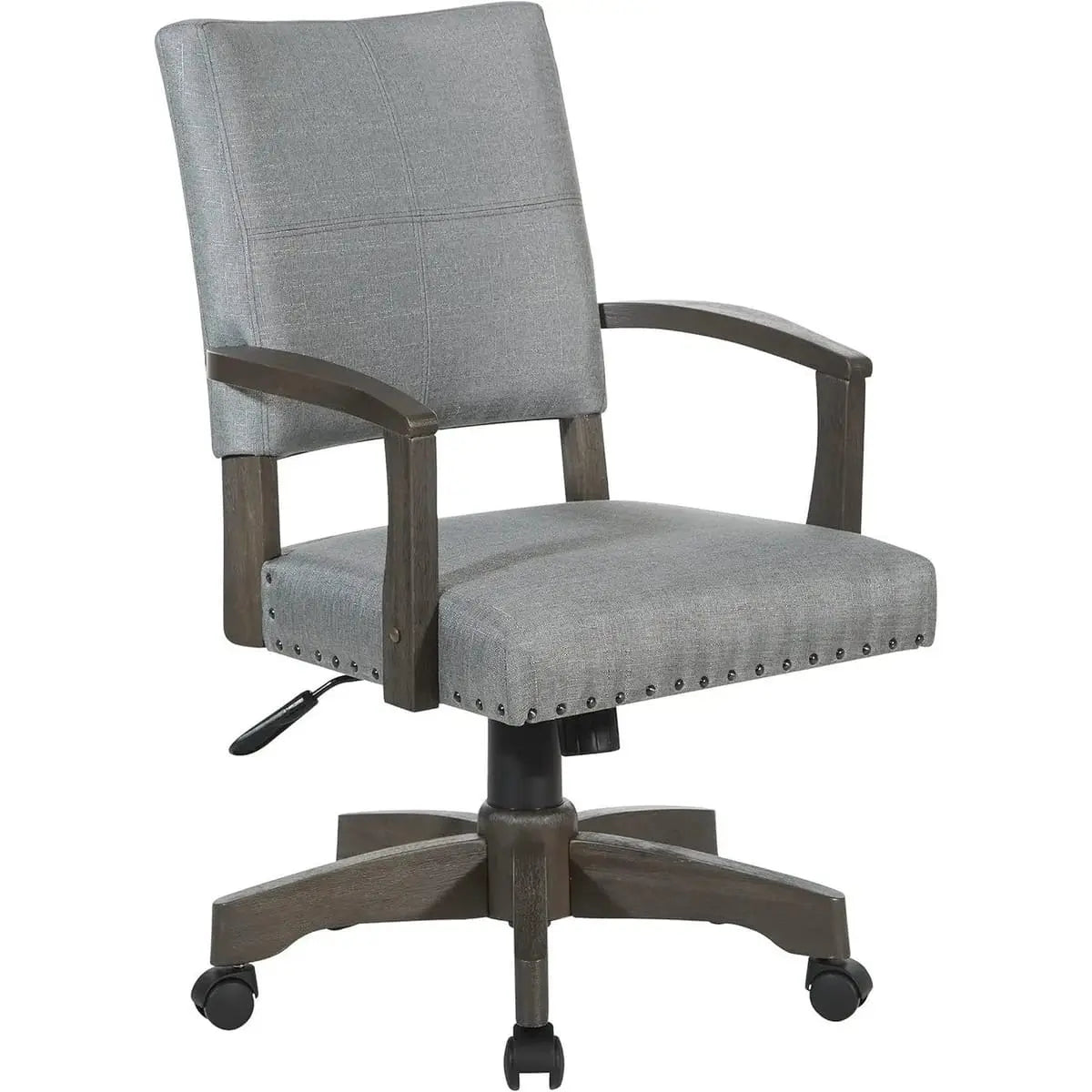 Santina Deluxe Cushioned Banker's Chair for Elegant Home Office ADS