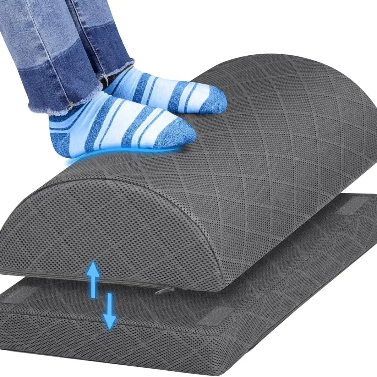 Comfortable Adjustable Height Foot Rest for Desk Work Ergonomic ADS