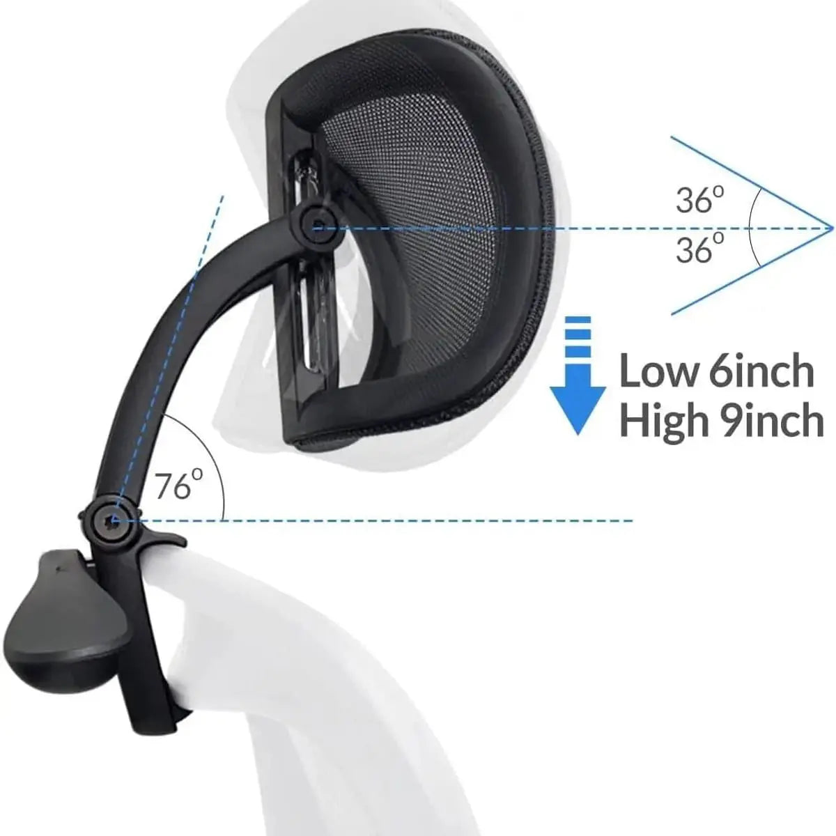 Herman Miller Aeron Headrest Fully Adjustable for Comfort ADS