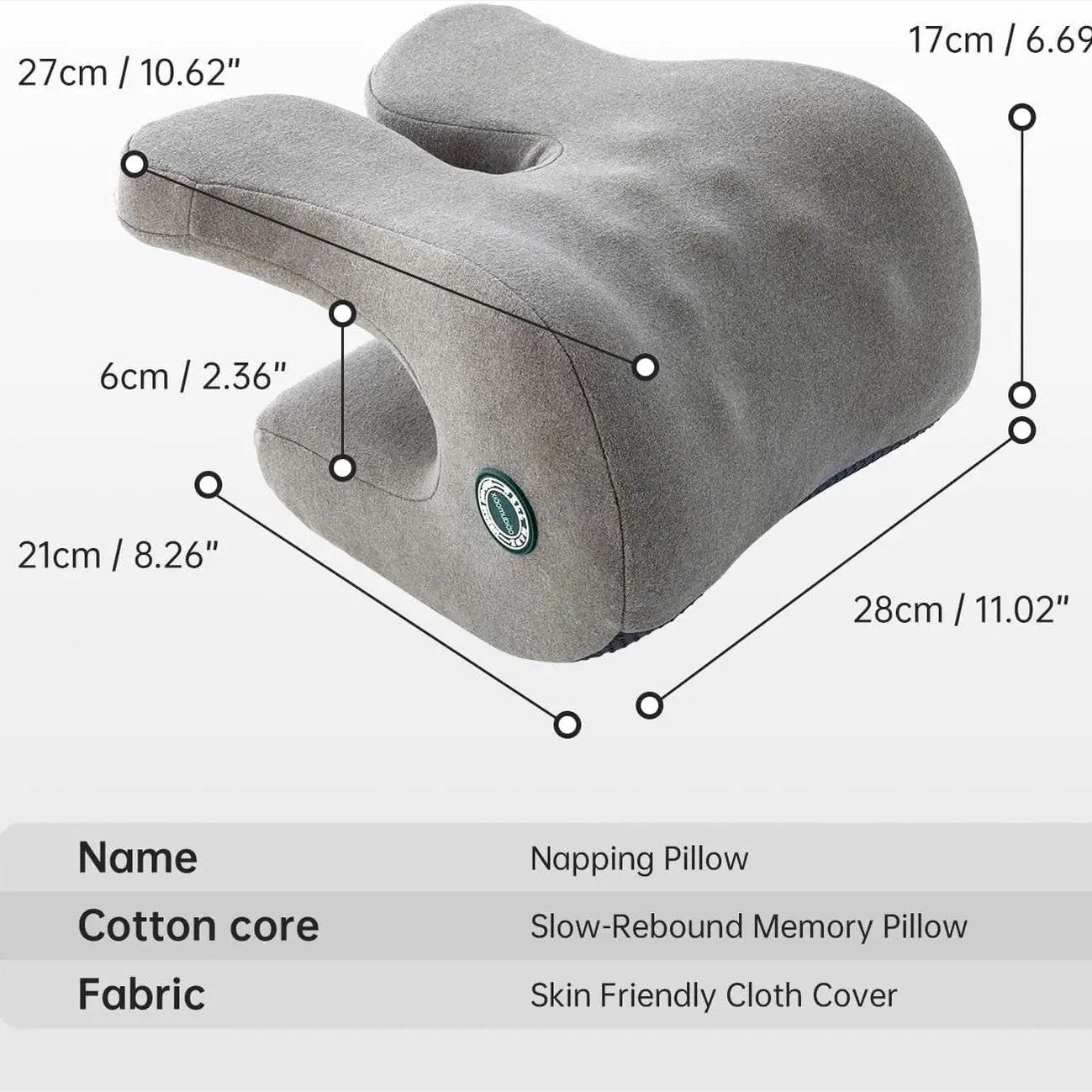 ADS ergonomic memory foam headrest for office chairs, providing neck support and comfort during long sitting periods.