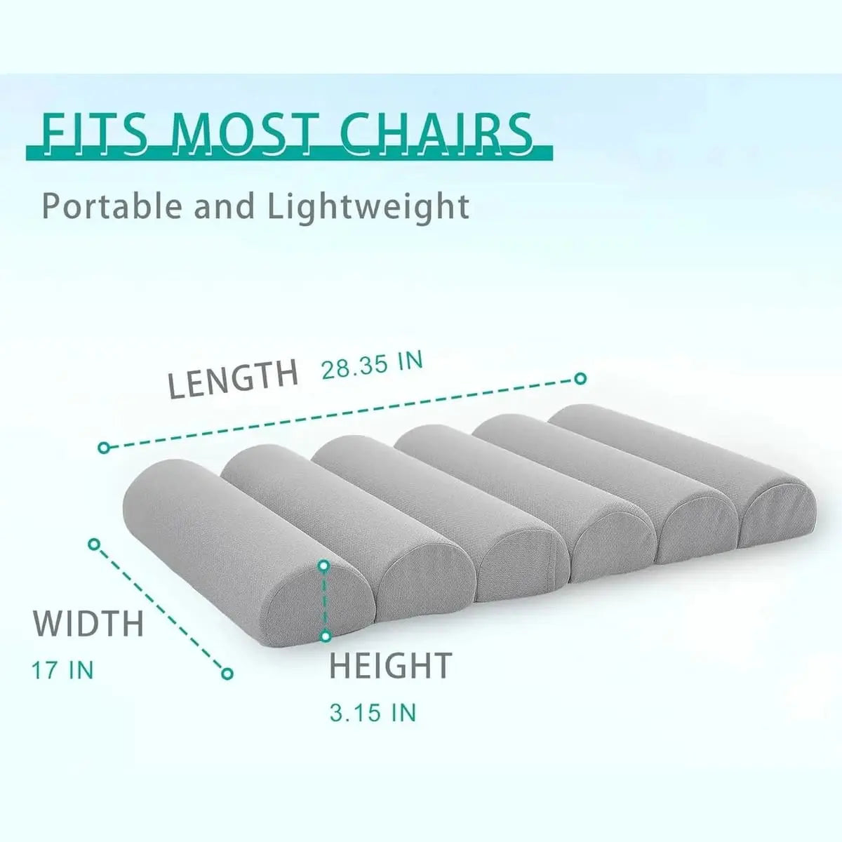 Ergonomic Lumbar Support Pillow With Adjustable 6 Semicircular Back ADS