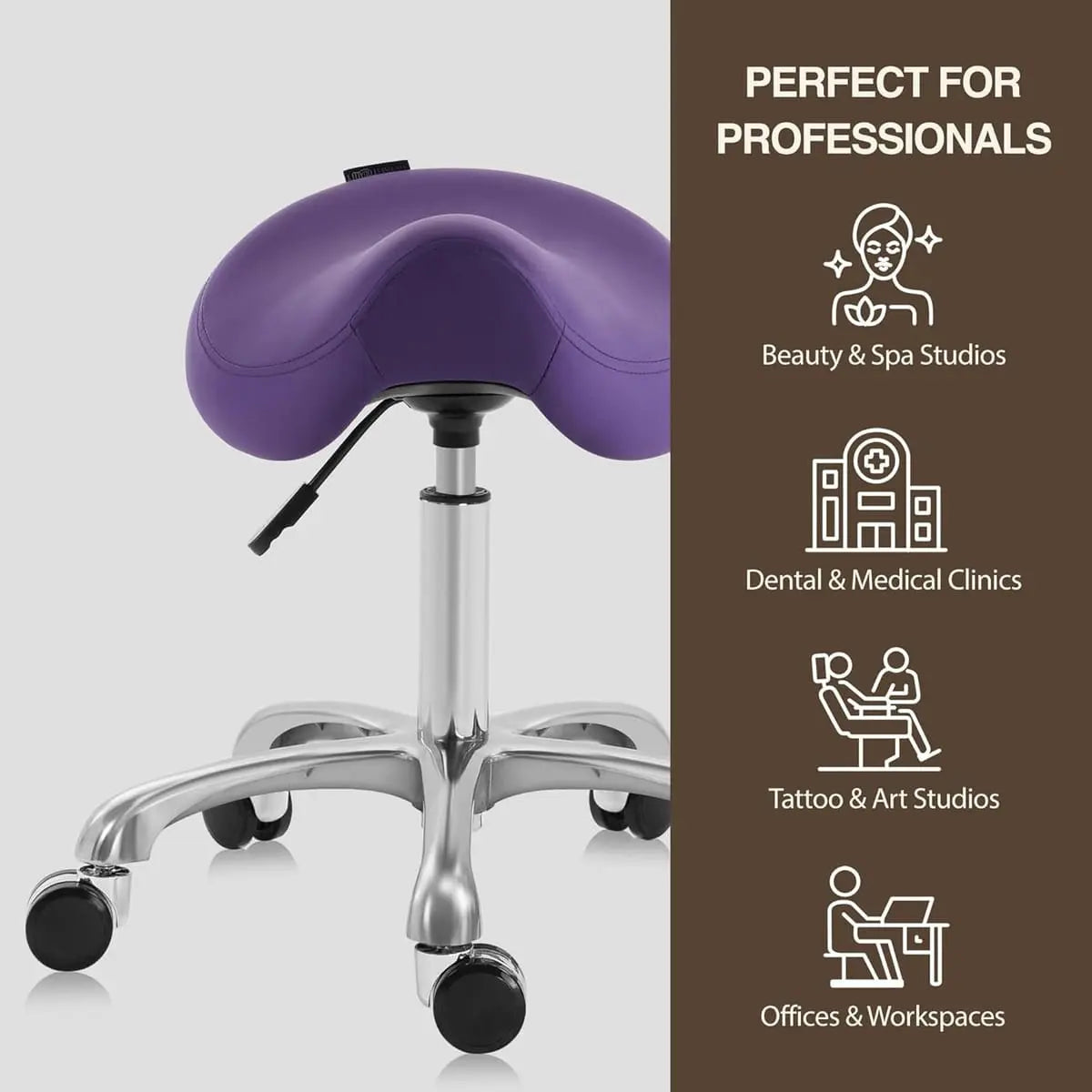 Ergonomic Saddle Stool for Enhanced Posture and Back Relief ADS