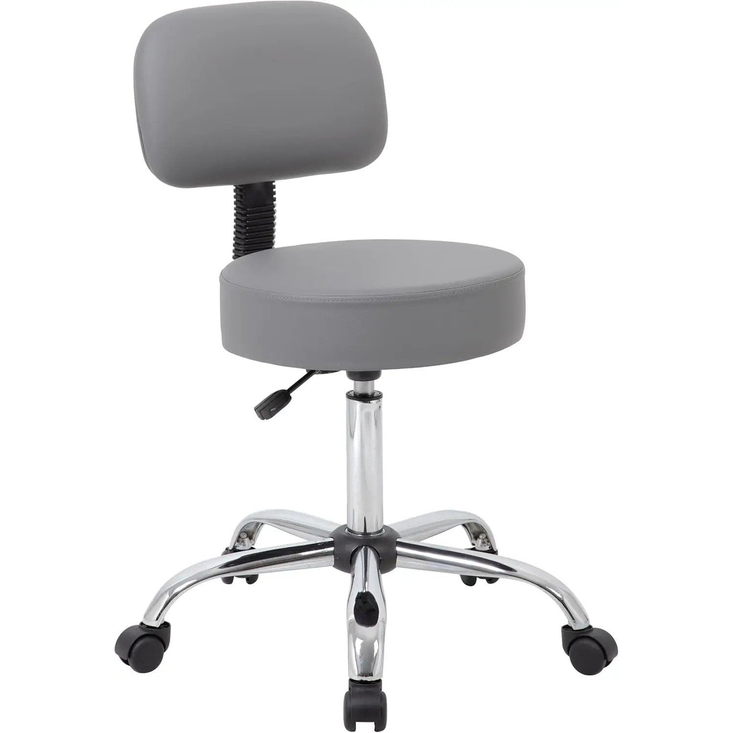 Boss Office Products Be Well Spa Professional Adjustable Drafting Stool with Back, Grey (B245-GY) by Manufacturer.