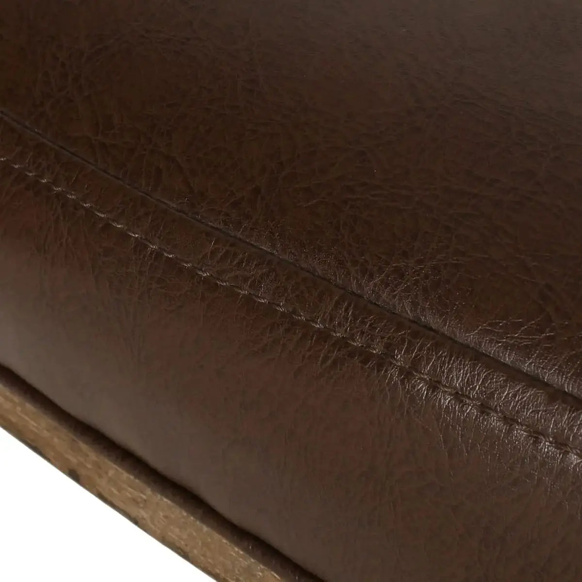 Dark brown ADS Home Coulee Office Chair with natural wood finish, traditional style, and plush cushioning for modern home comfort.