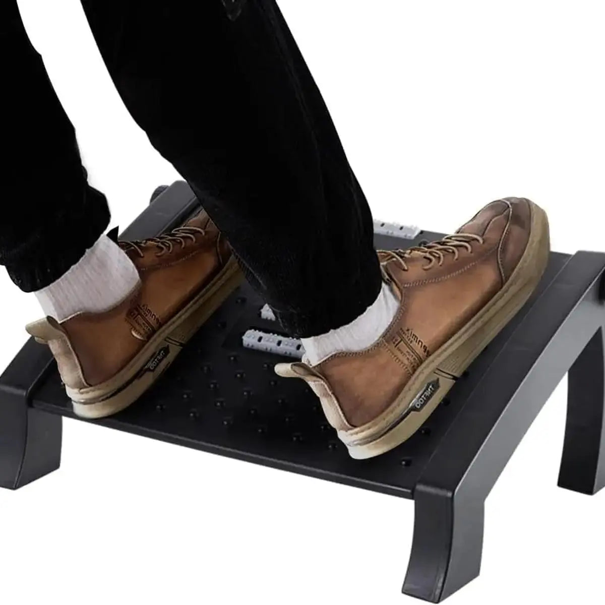 Ergonomic Under Desk Foot Rest With 6 Height Adjustments Massage ADS