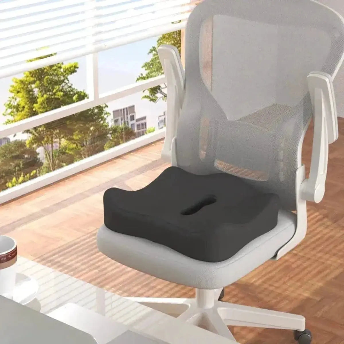 Ergonomic Seat Cushion With Memory Foam Support For Posture AEX