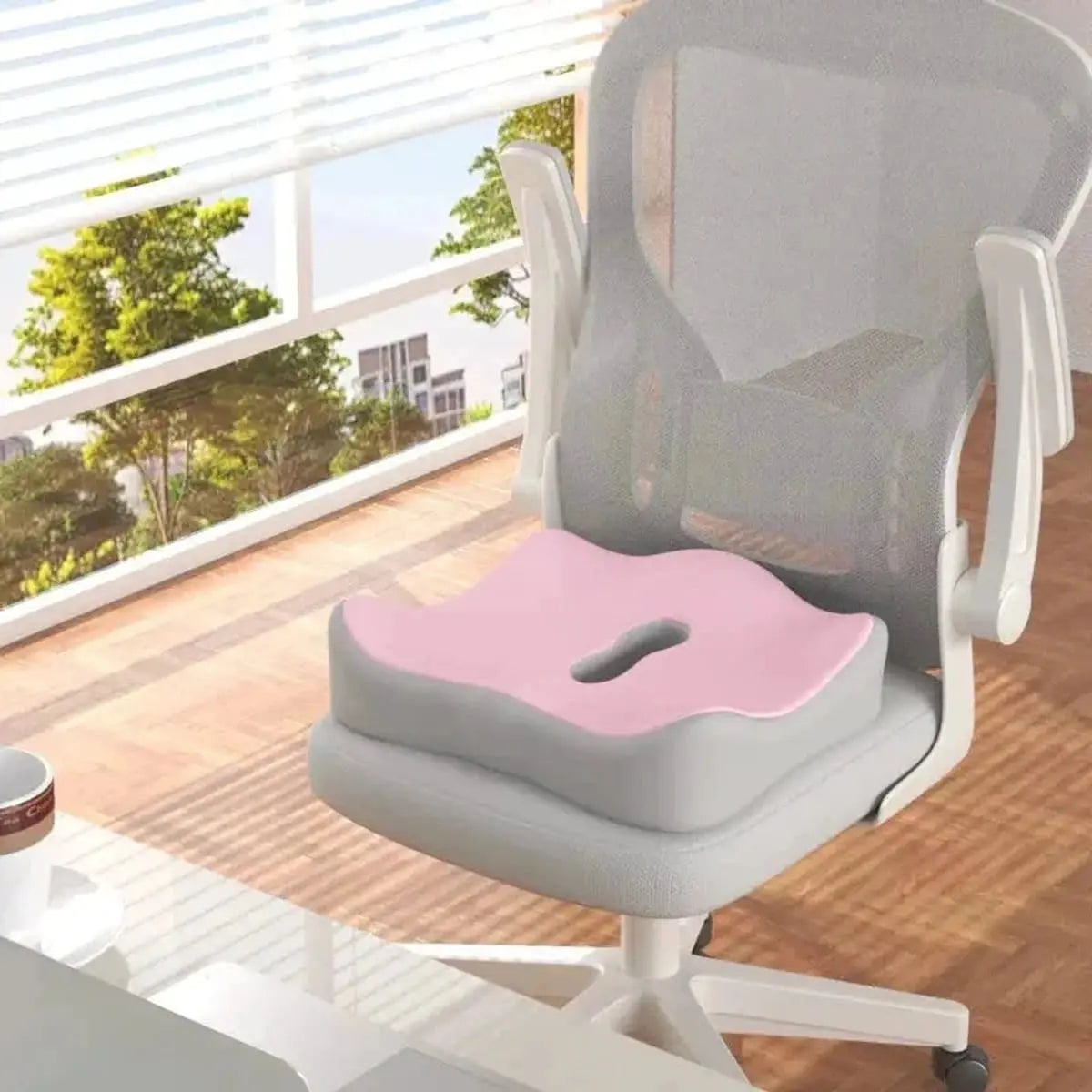 Ergonomic Seat Cushion With Memory Foam Support For Posture AEX