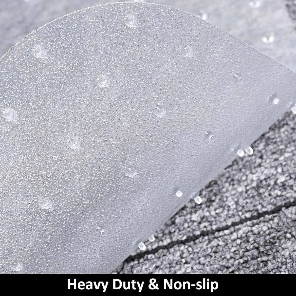 AiBOB clear office chair mat for low pile carpet floors, flat, non-curling, BPA-free floor protector with lip, 36 x 48 inches