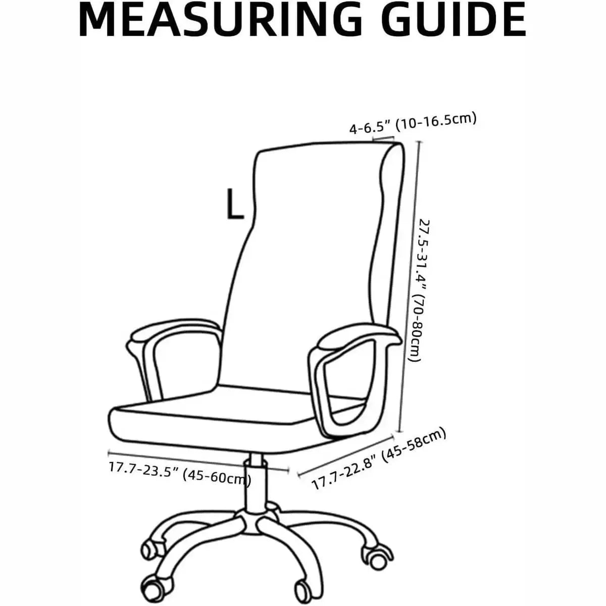 Stretch Office Chair Cover With Zipper Universal Fit Breathable Ancheng